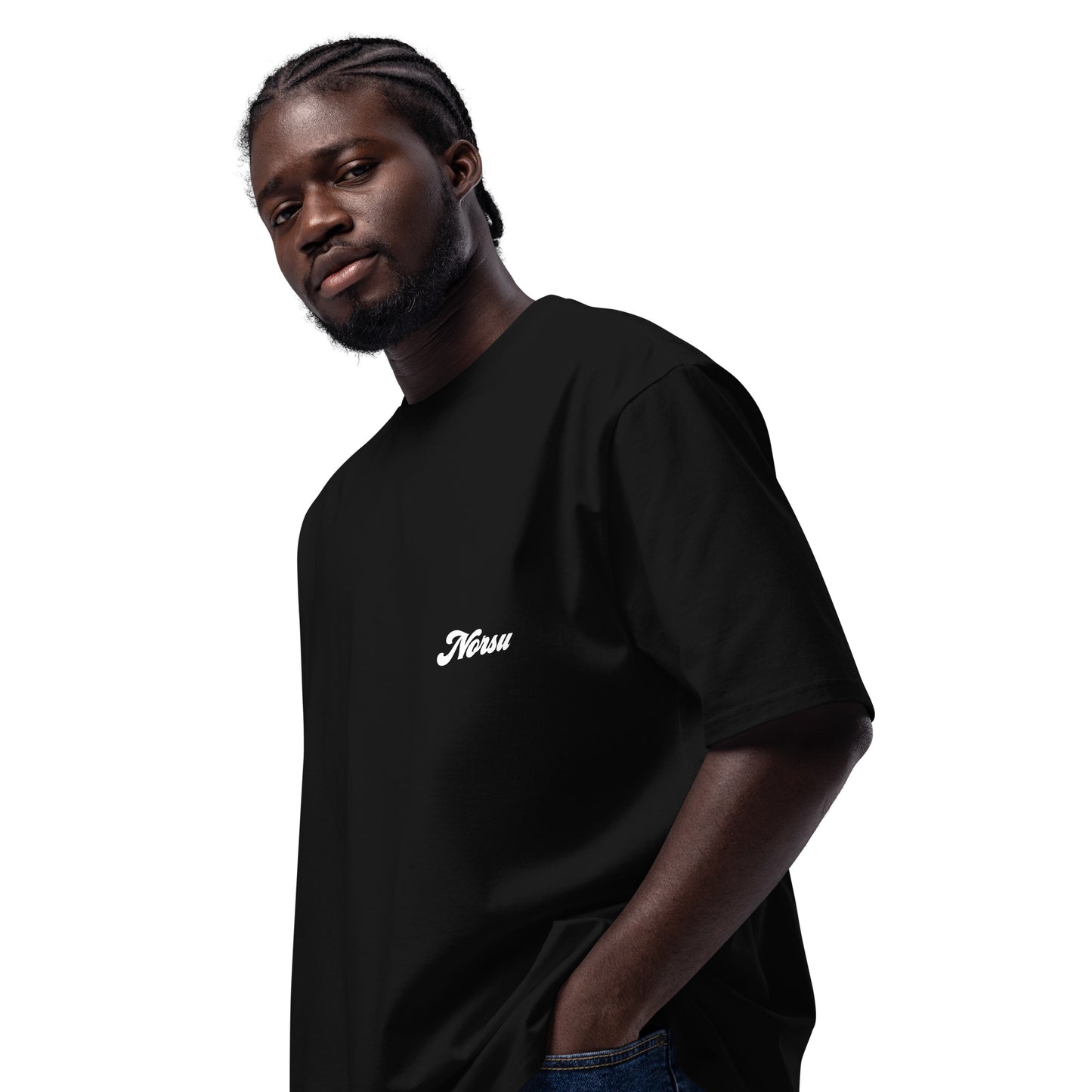 Oversized Μαύρο Ανδρικό T-shirt - Always be Disrupting Artistic Graffiti over Painting