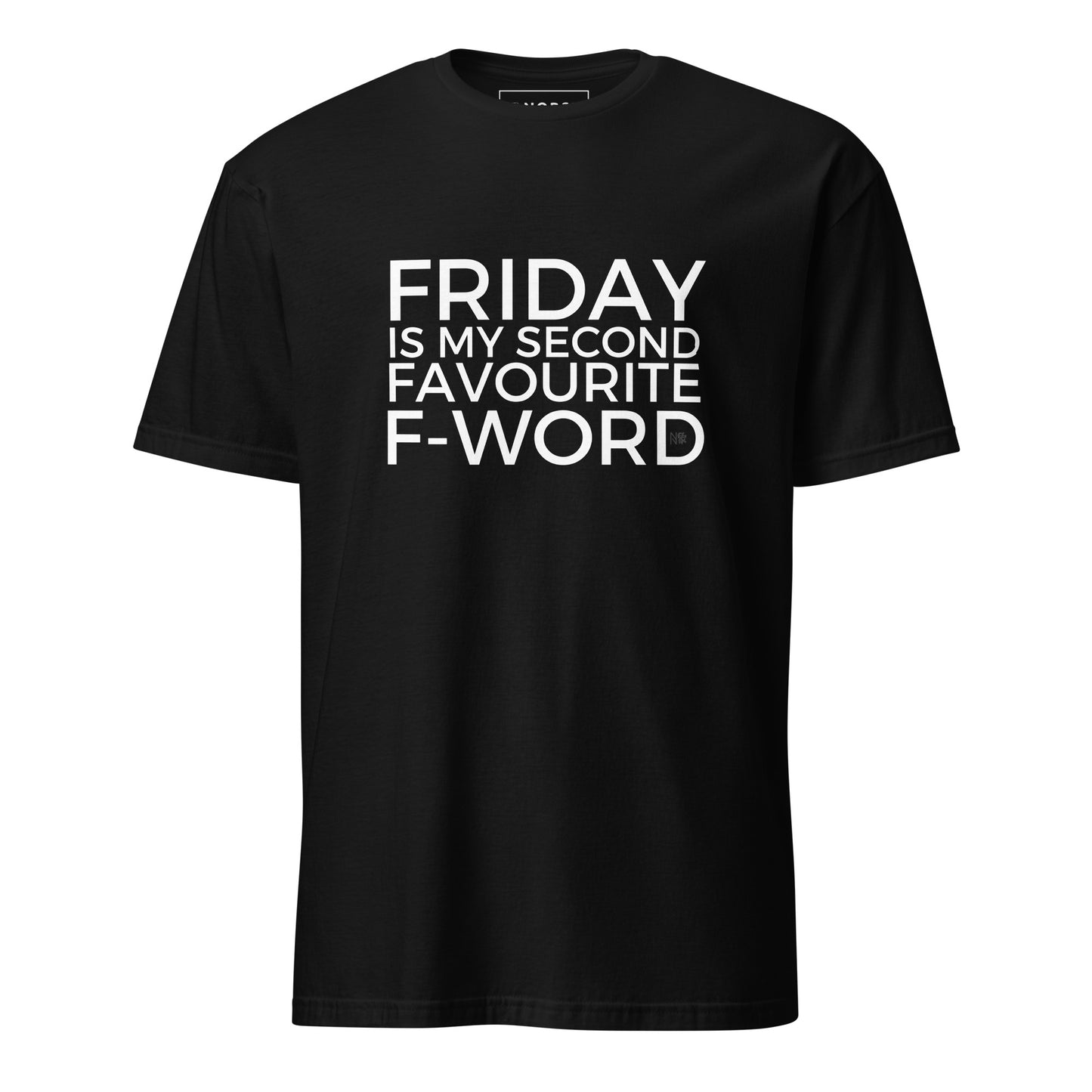 Μαύρο Ανδρικό T-shirt - Friday is my second favourite F-Word