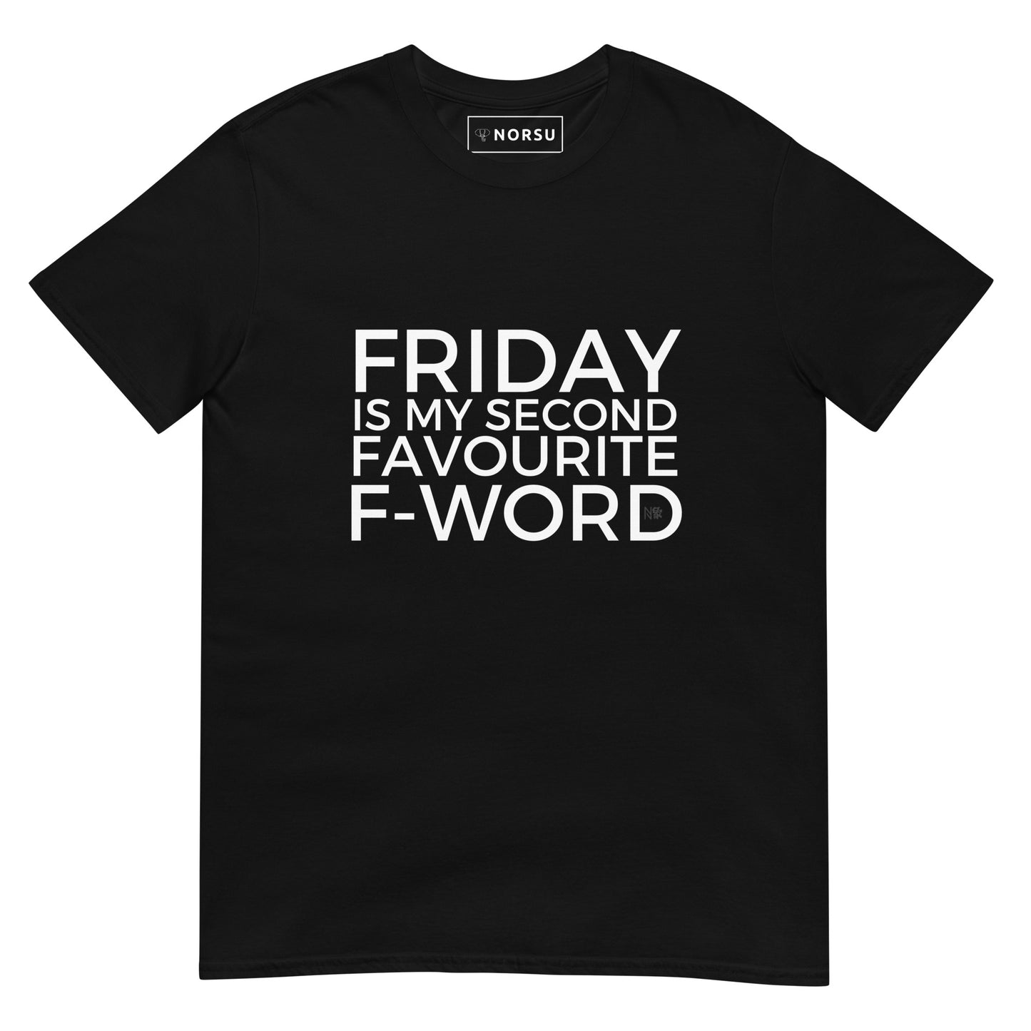 Μαύρο Ανδρικό T-shirt - Friday is my second favourite F-Word