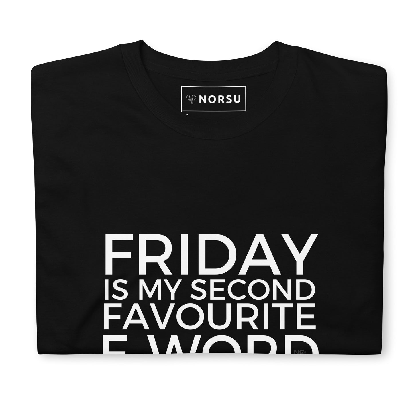 Μαύρο Ανδρικό T-shirt - Friday is my second favourite F-Word