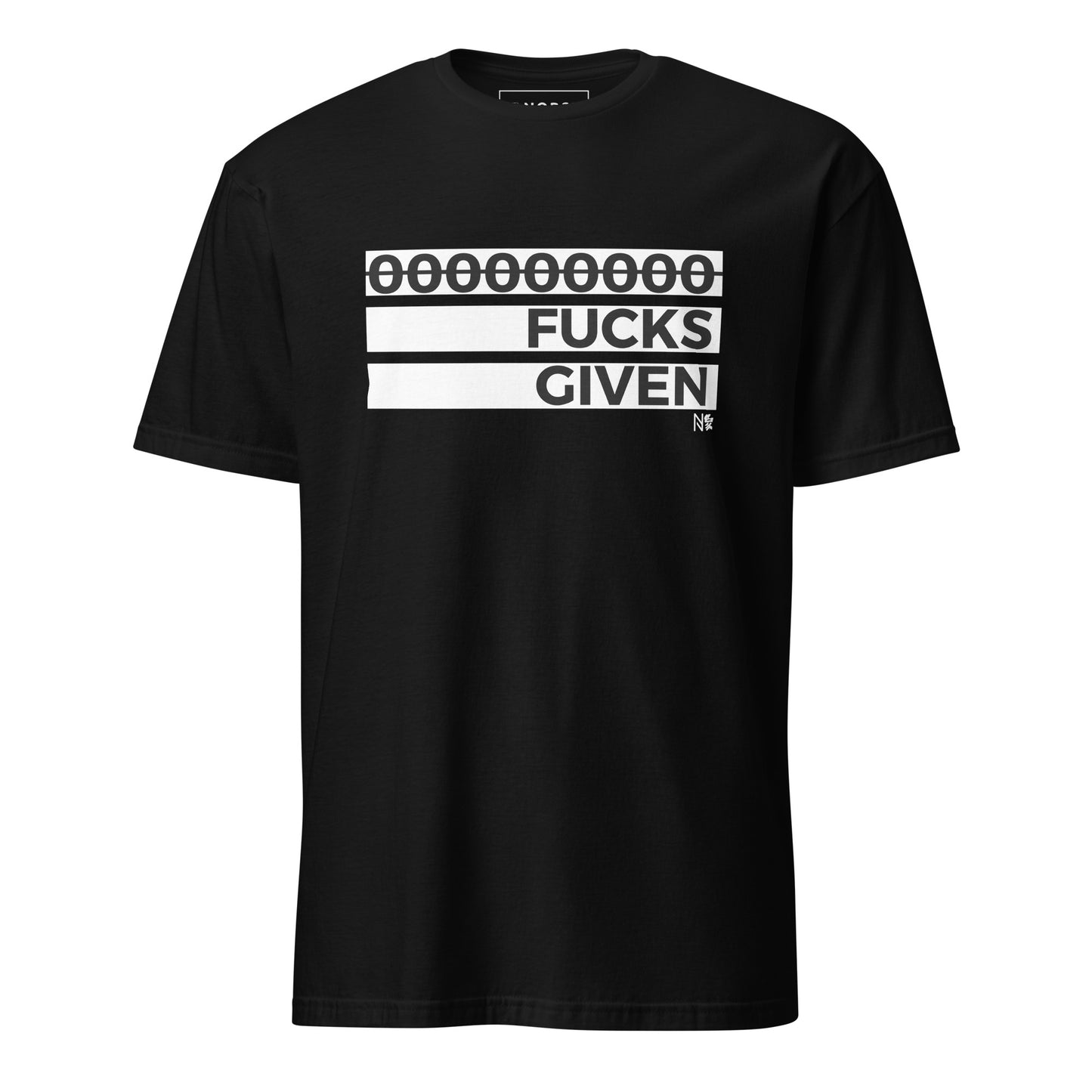 Μαύρο Ανδρικό T-shirt - Zero F*cks Given