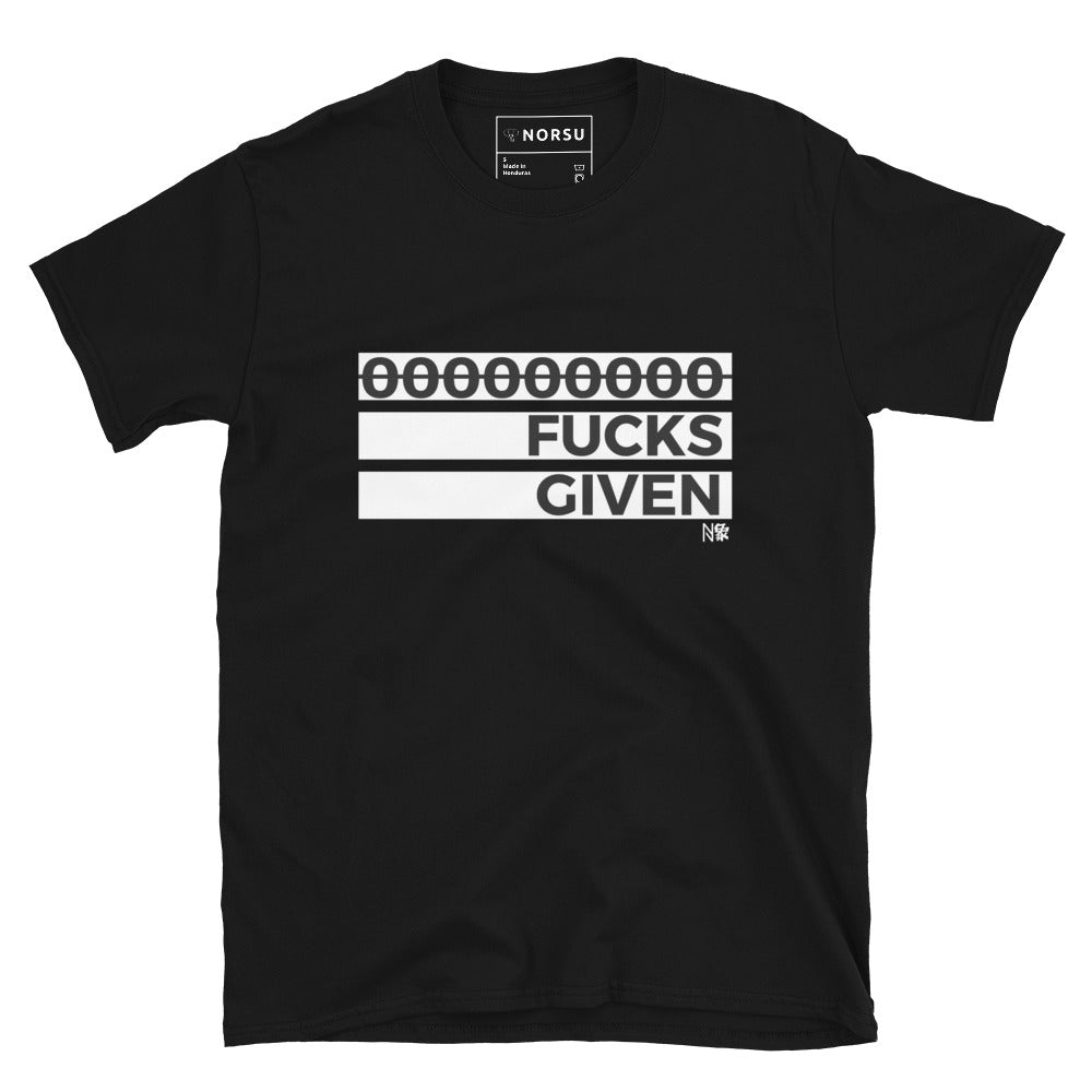 Μαύρο Ανδρικό T-shirt - Zero F*cks Given