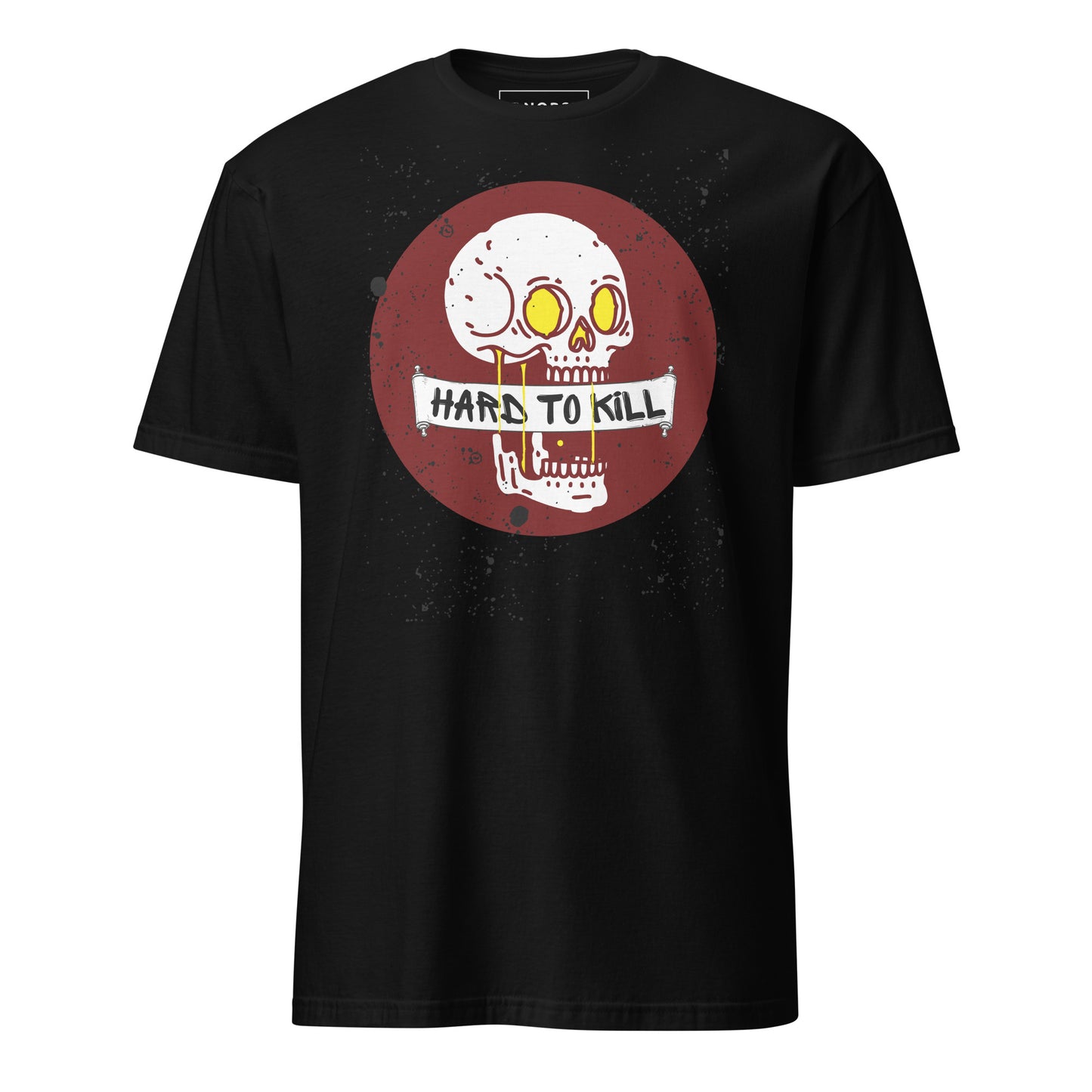 Μαύρο Ανδρικό T-shirt - Νεκροκεφαλή Hard to K*ll