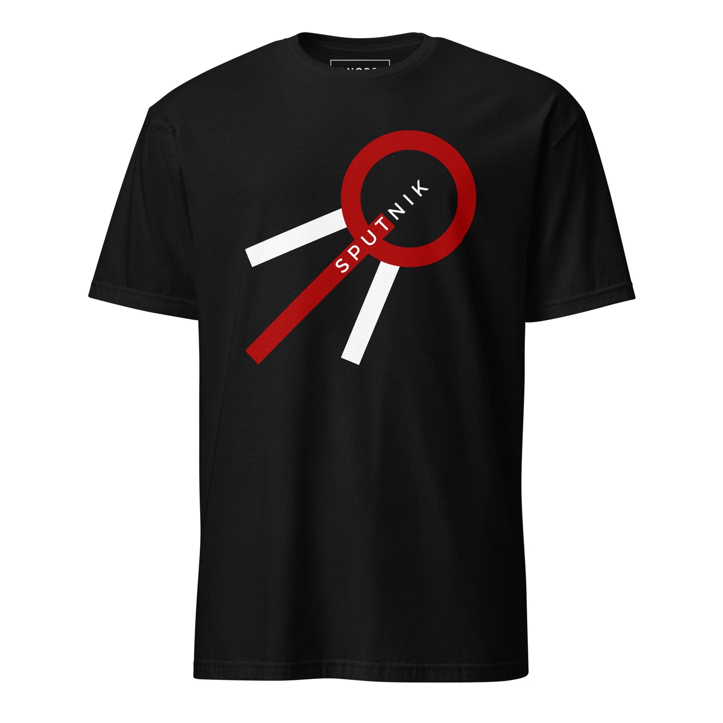 Μαύρο Ανδρικό T-shirt - Δορυφόρος Sputnik