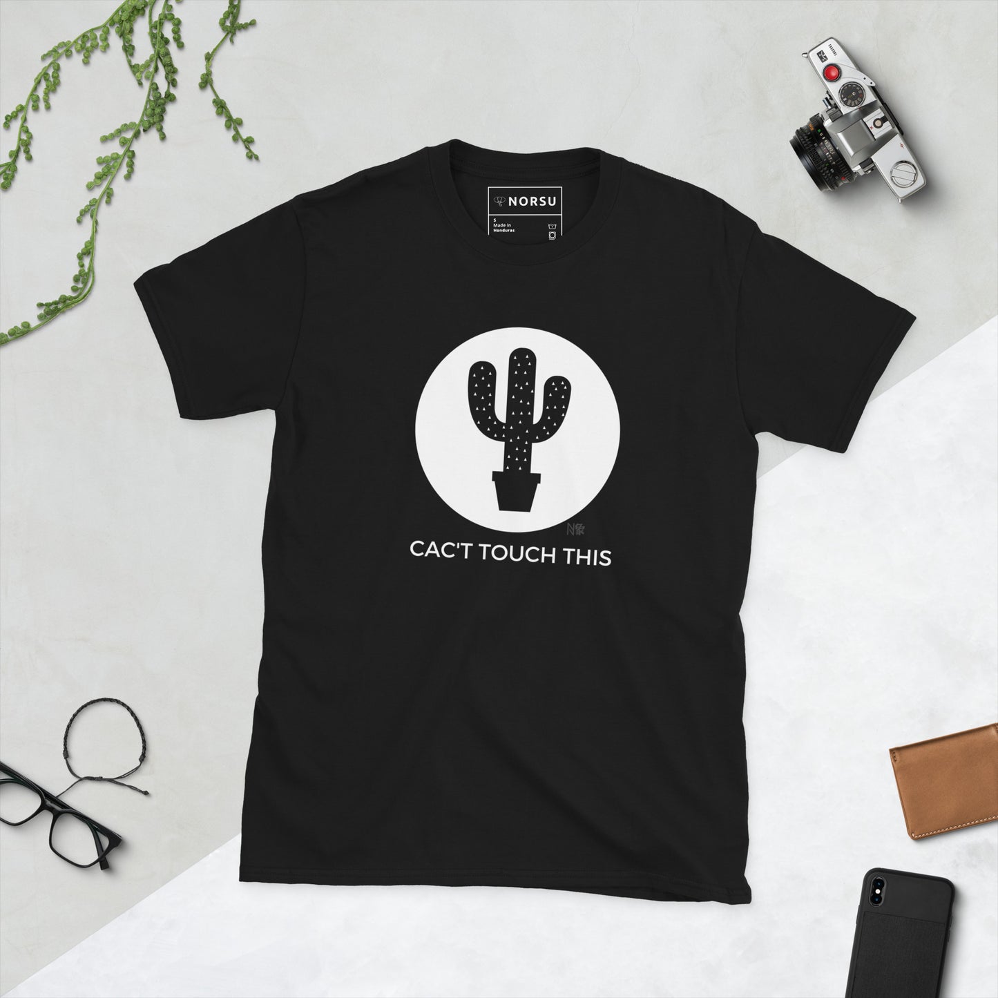 Μαύρο Ανδρικό T-shirt - Cac't touch this