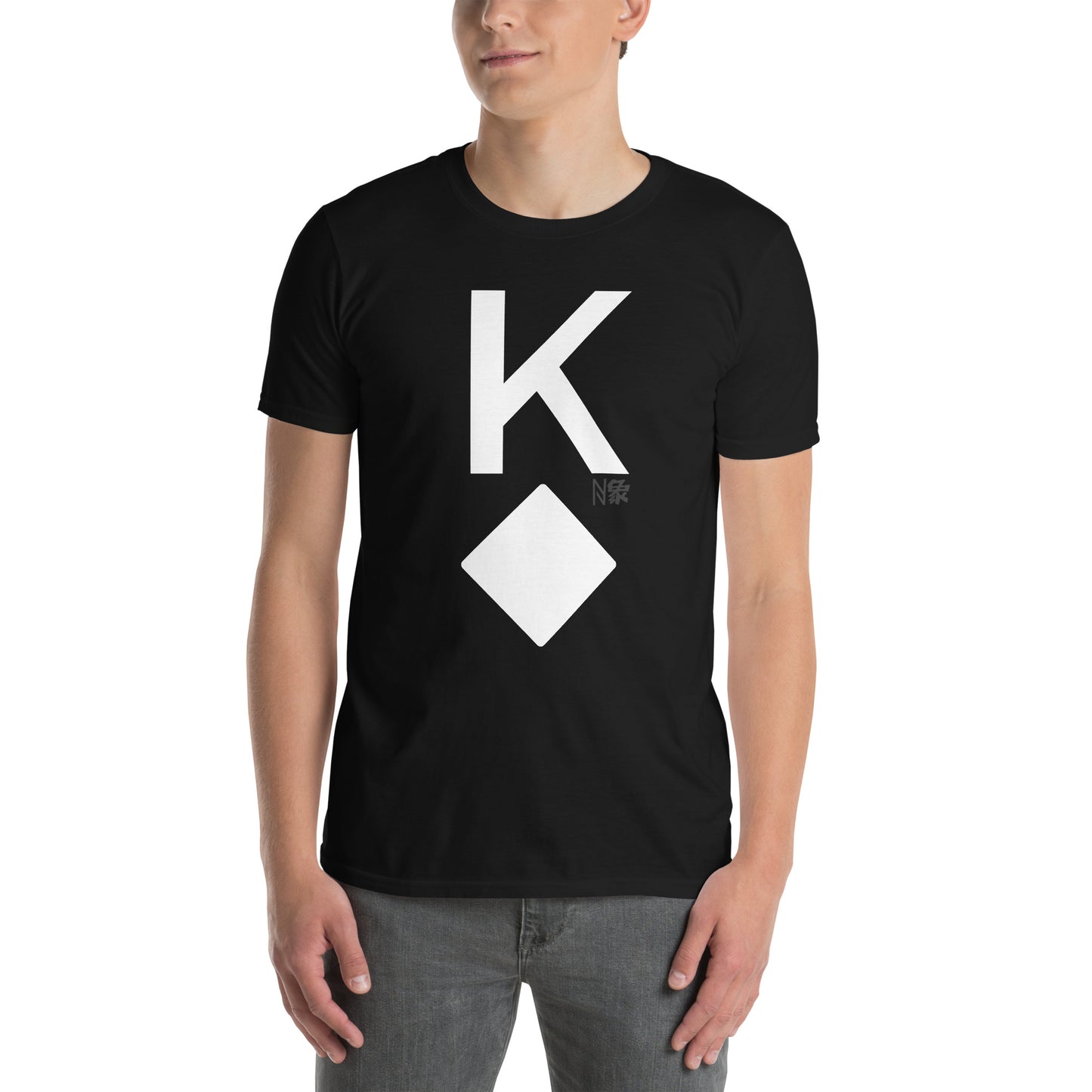 Μαύρο Ανδρικό T-shirt - Τραπουλόχαρτο Ρήγας Καρό King of Diamonds