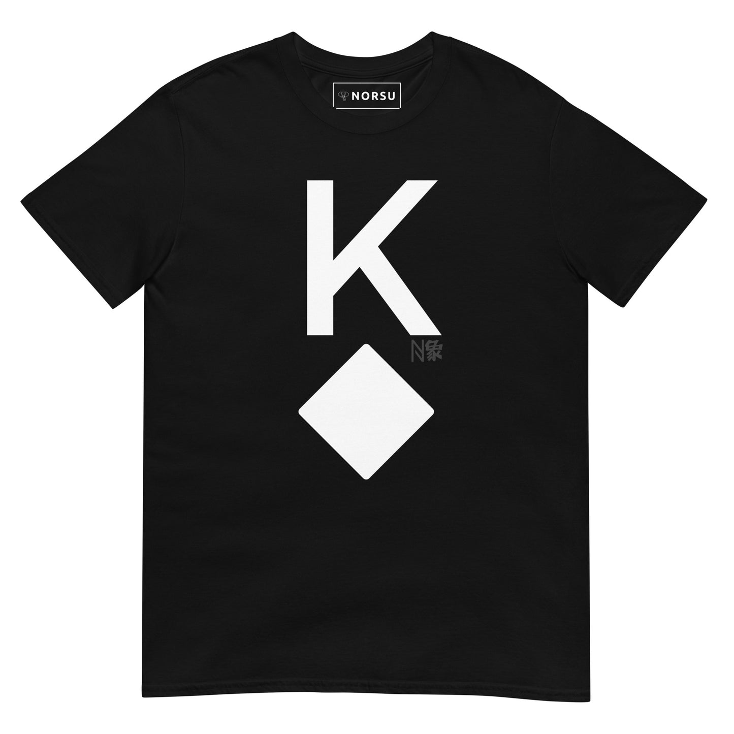 Μαύρο Ανδρικό T-shirt - Τραπουλόχαρτο Ρήγας Καρό King of Diamonds