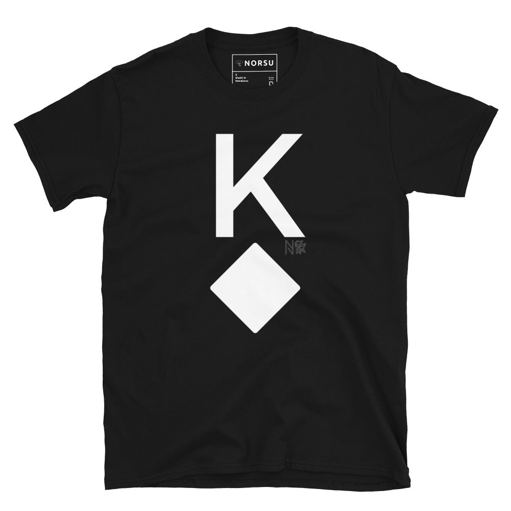 Μαύρο Ανδρικό T-shirt - Τραπουλόχαρτο Ρήγας Καρό King of Diamonds