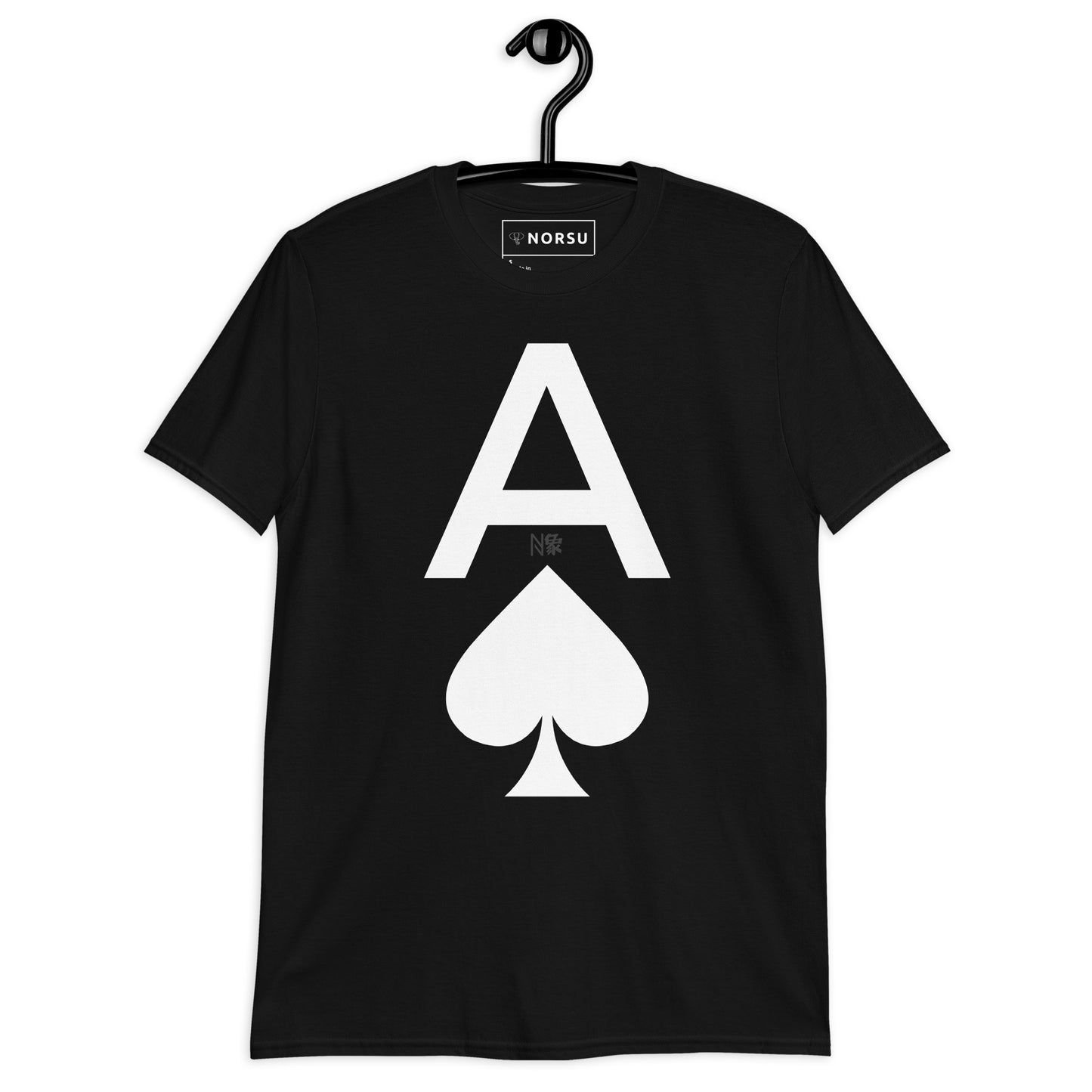 Μαύρο Ανδρικό T-shirt - Άσος Μπαστούνι Ace of Spades