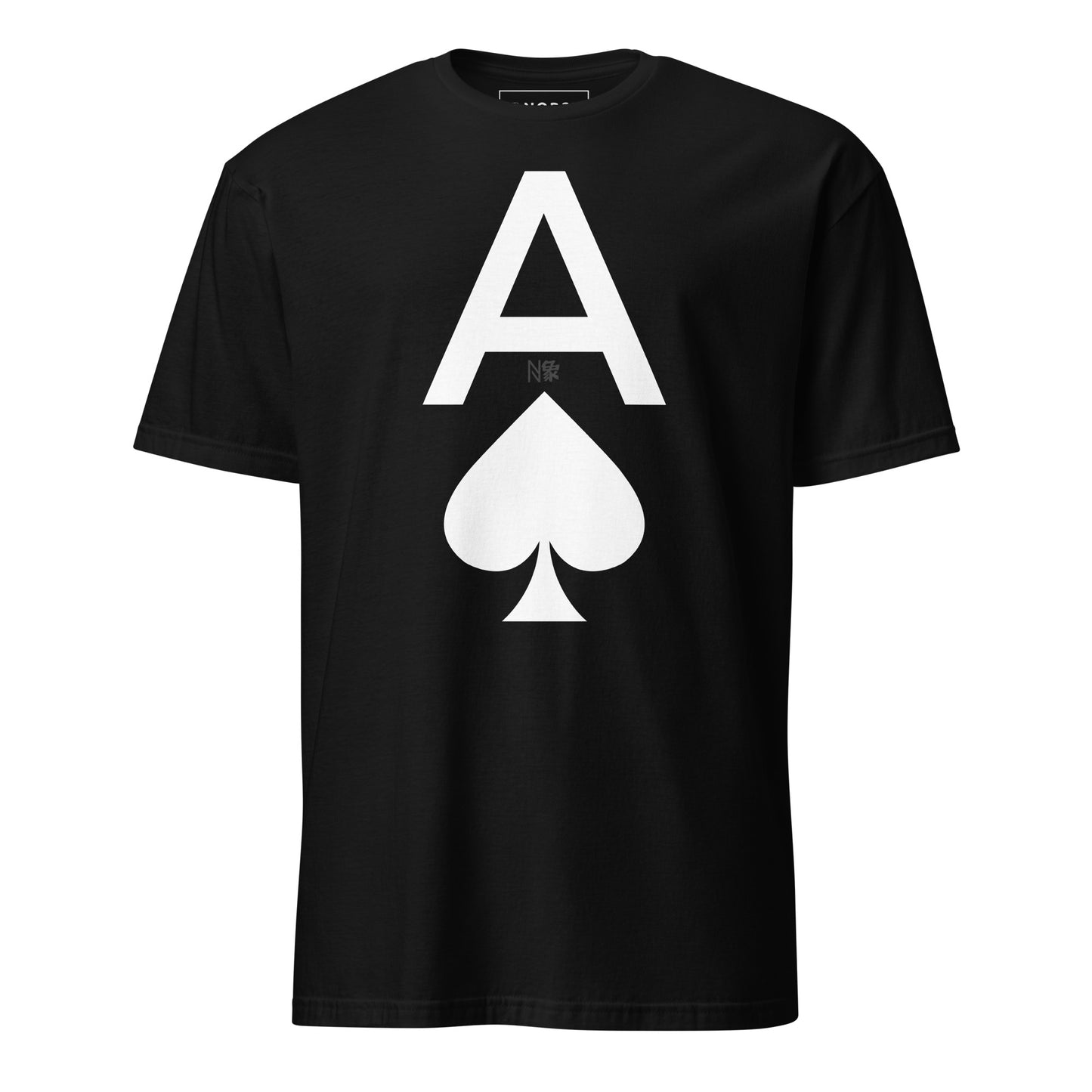 Μαύρο Ανδρικό T-shirt - Άσος Μπαστούνι Ace of Spades
