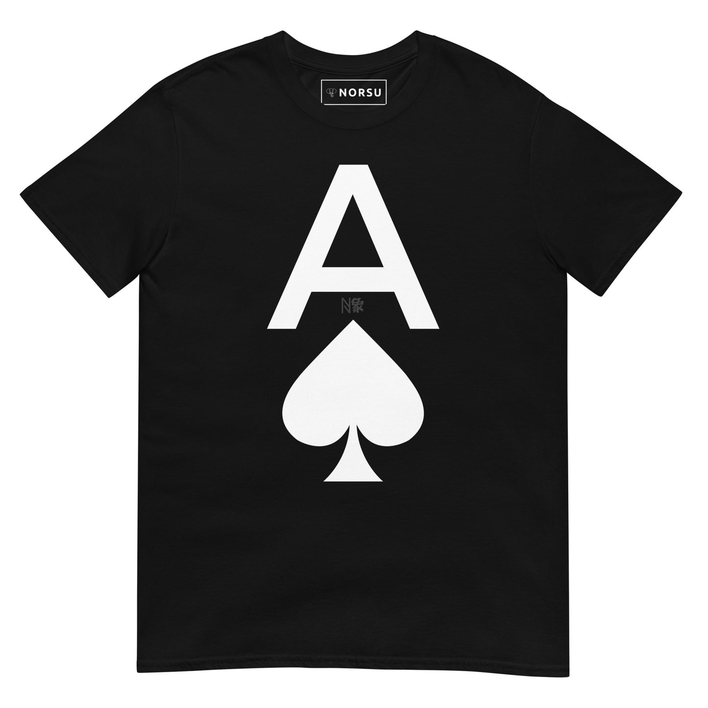 Μαύρο Ανδρικό T-shirt - Άσος Μπαστούνι Ace of Spades