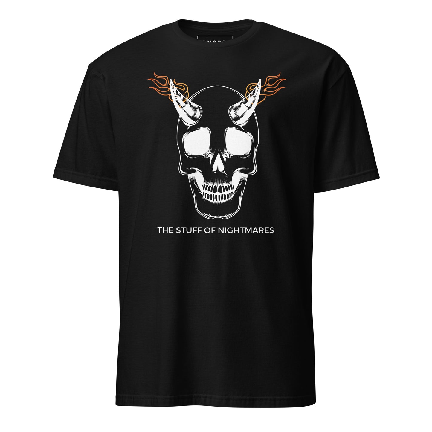 Μαύρο Ανδρικό T-shirt - Νεκροκεφαλή με Φωτιές Stuff of Nightmares