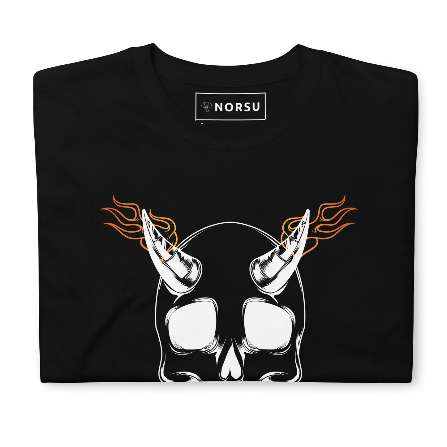 Μαύρο Ανδρικό T-shirt - Νεκροκεφαλή με Φωτιές Stuff of Nightmares