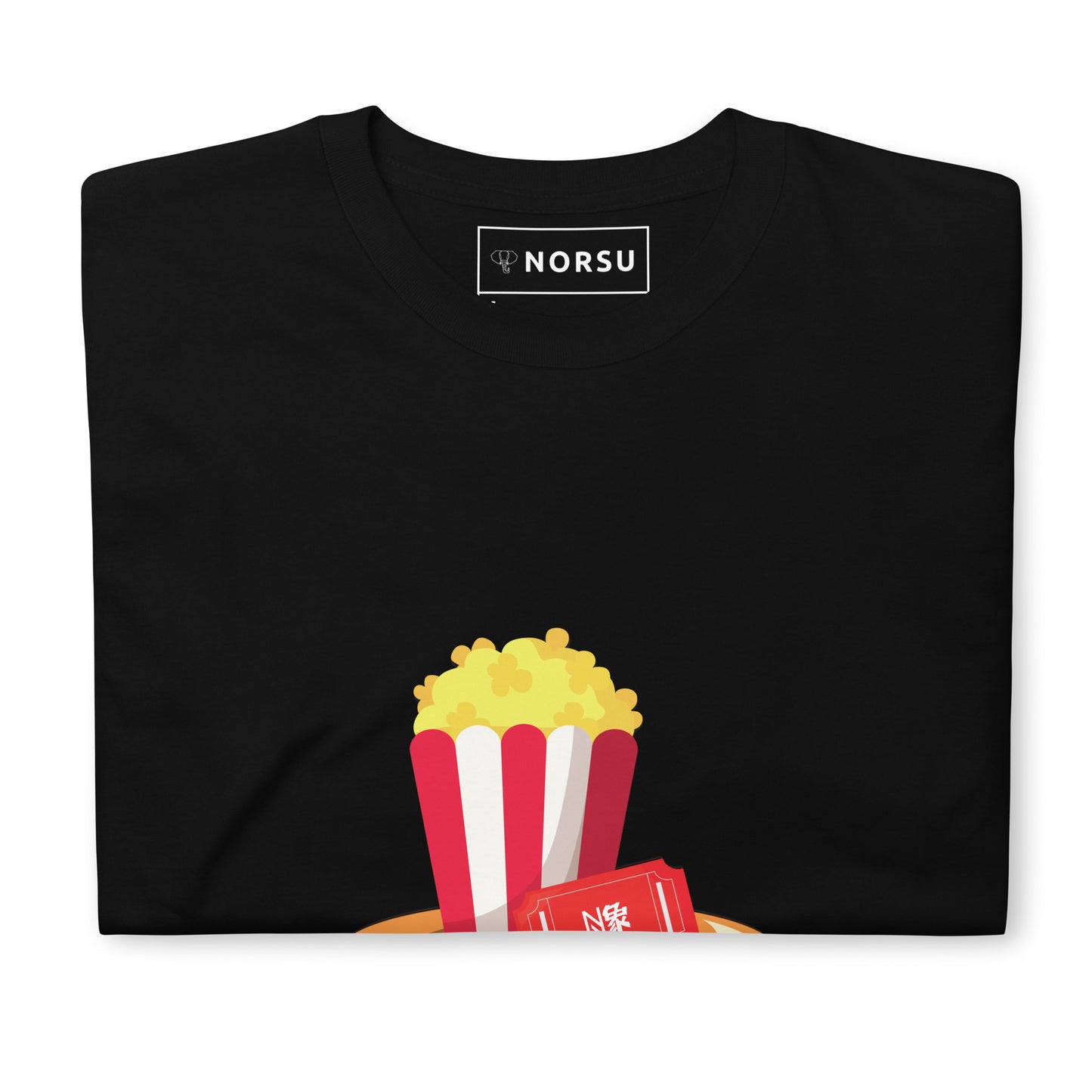 Camiseta negra de hombre - Palomitas de maíz Que empiecen los comentarios