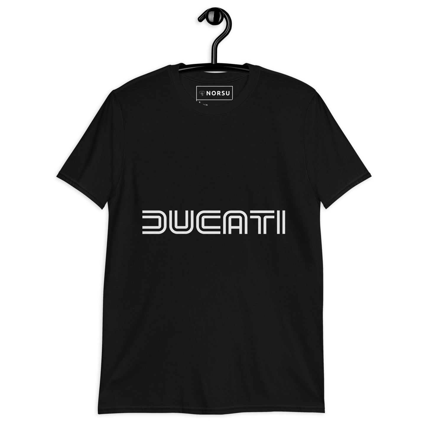 Μαύρο Ανδρικό T-shirt - Ducati Logo Λευκό