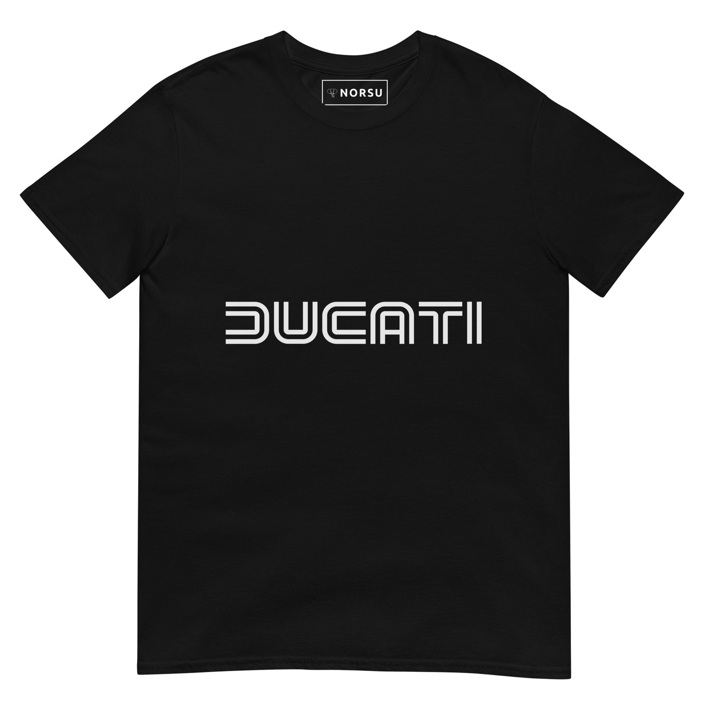 Μαύρο Ανδρικό T-shirt - Ducati Logo Λευκό