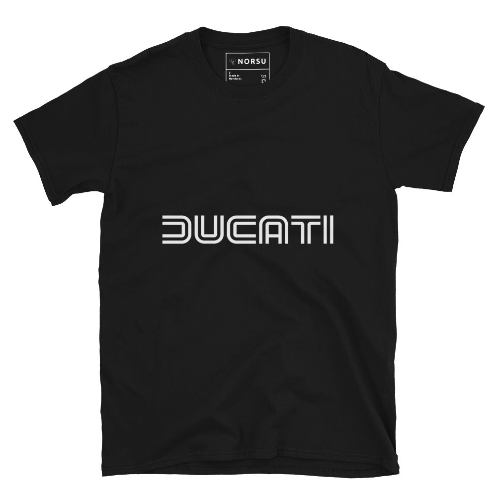 Μαύρο Ανδρικό T-shirt - Ducati Logo Λευκό