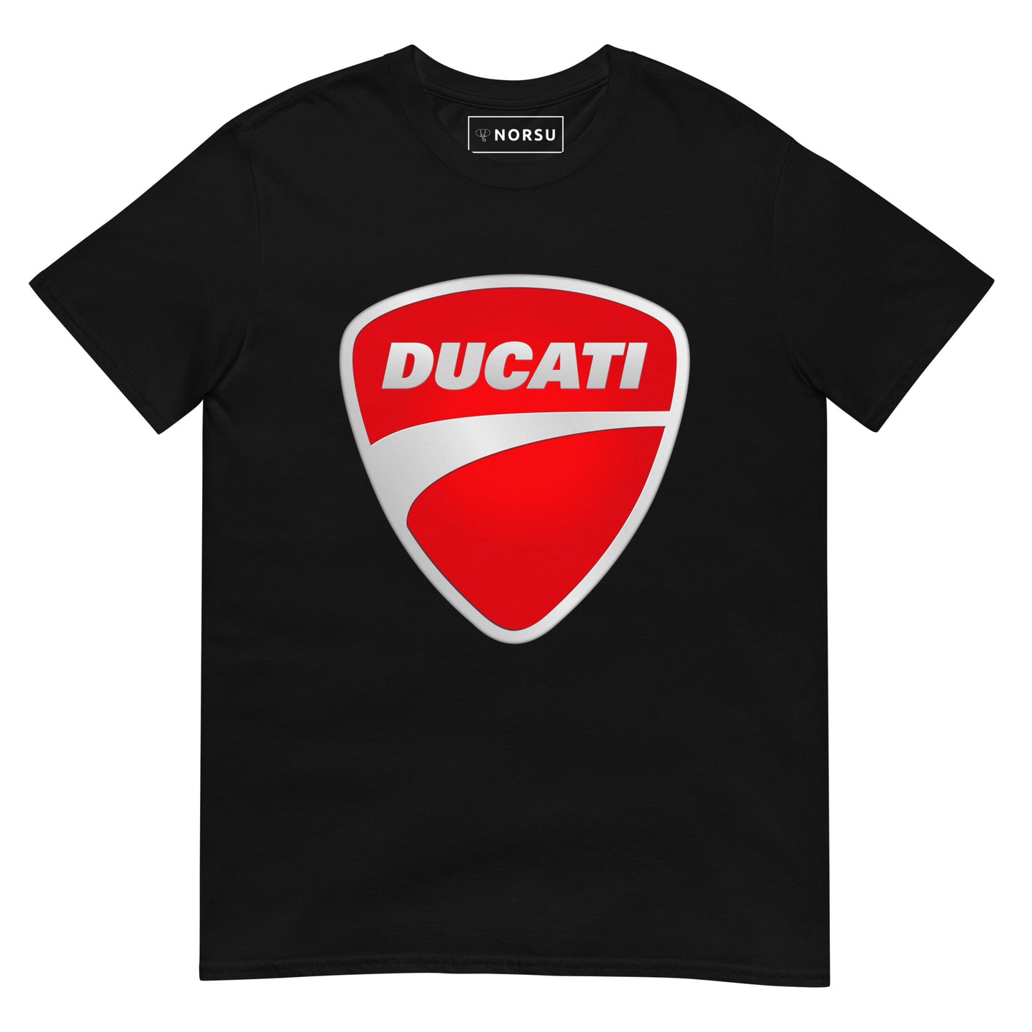 Μαύρο Ανδρικό T-shirt - Ducati Logo Ασημί