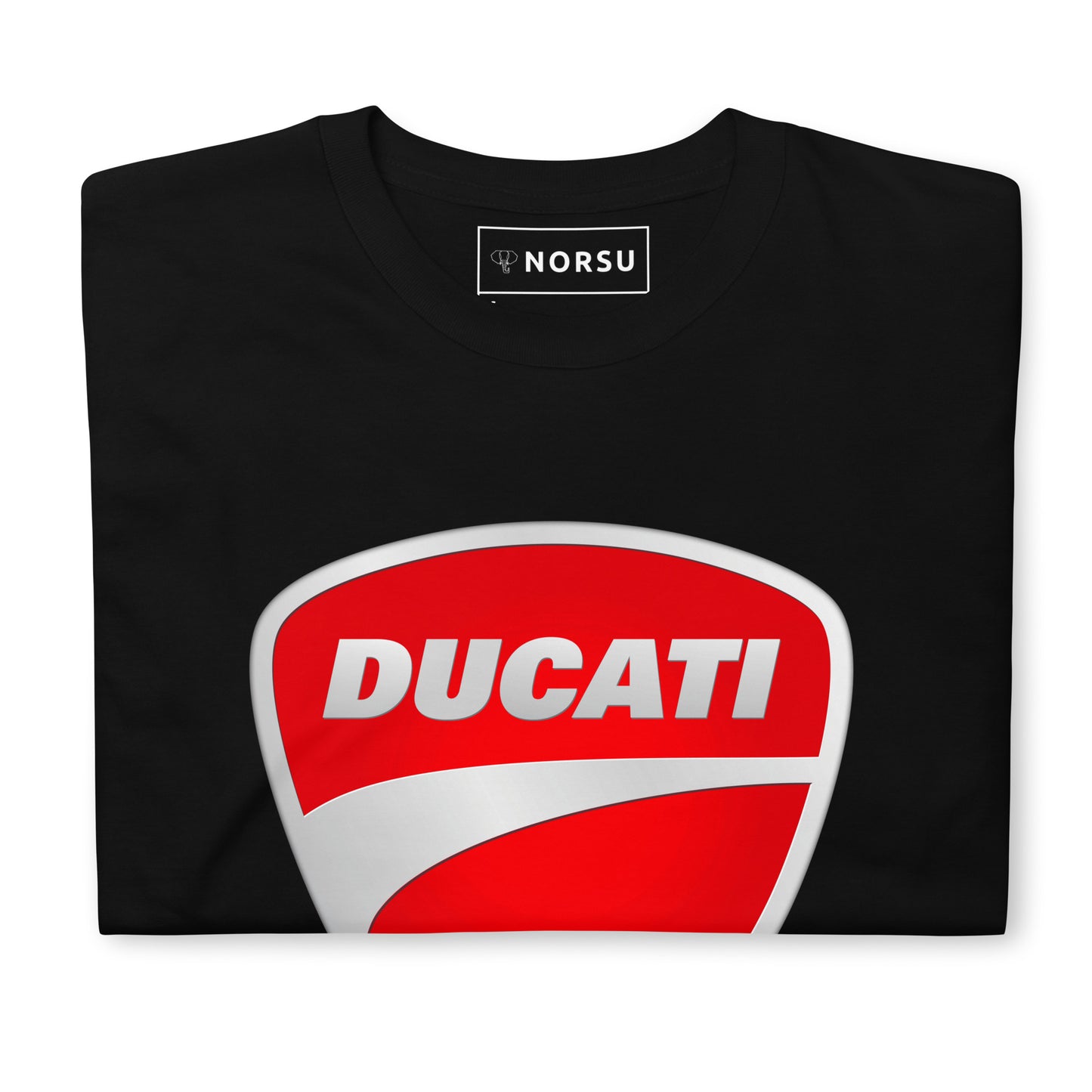 Μαύρο Ανδρικό T-shirt - Ducati Logo Ασημί