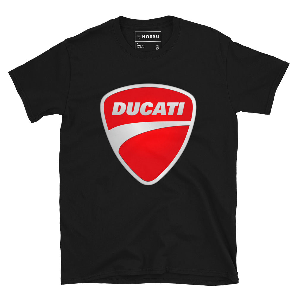 Μαύρο Ανδρικό T-shirt - Ducati Logo Ασημί