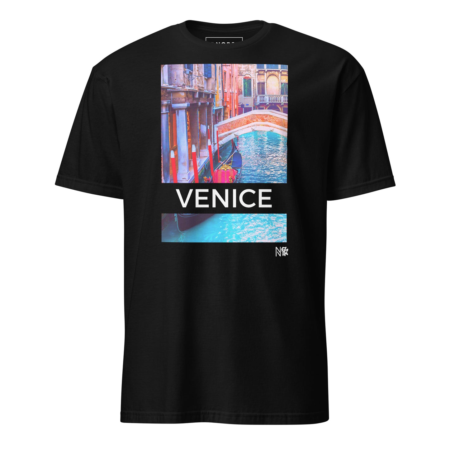 Μαύρο Ανδρικό T-shirt - Bενετία Κανάλι