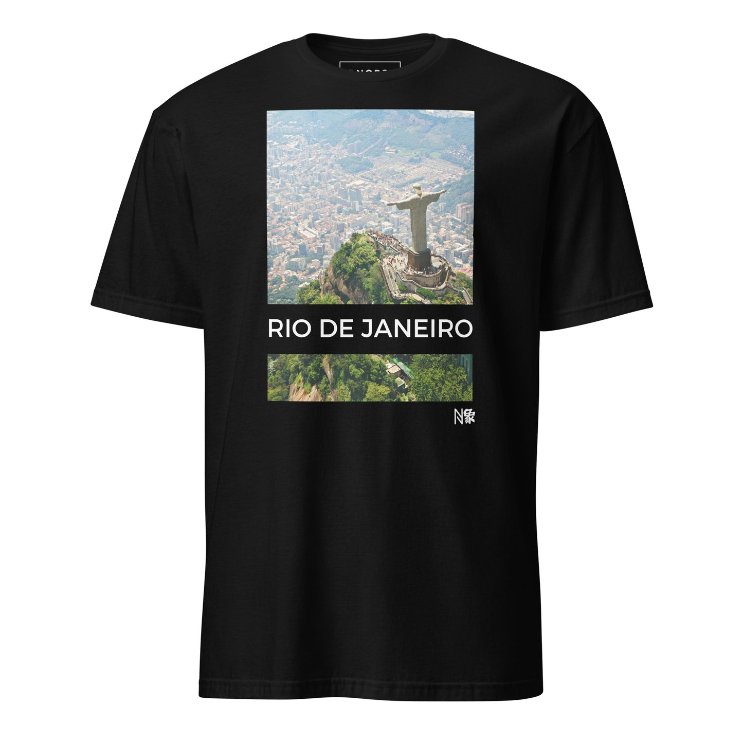 Black Men's T-shirt - Rio De Janeiro Christ the Redeemer Statue