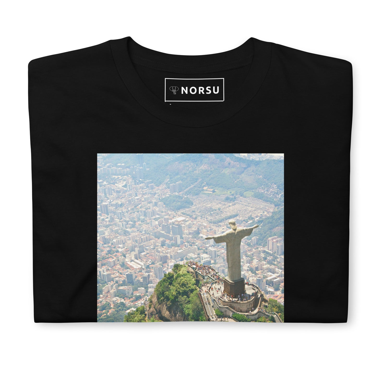 Black Men's T-shirt - Rio De Janeiro Christ the Redeemer Statue