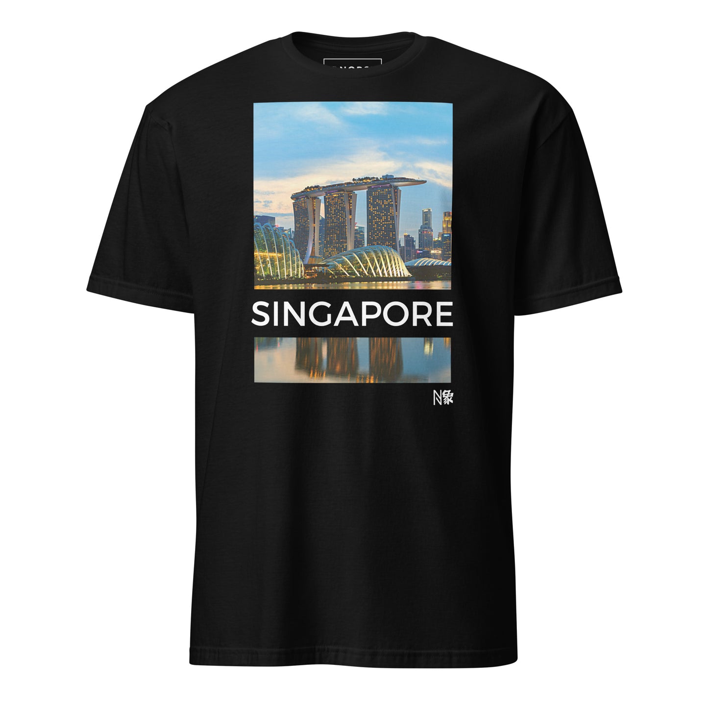 Μαύρο Ανδρικό T-shirt - Σιγκαπούρη Sky Park