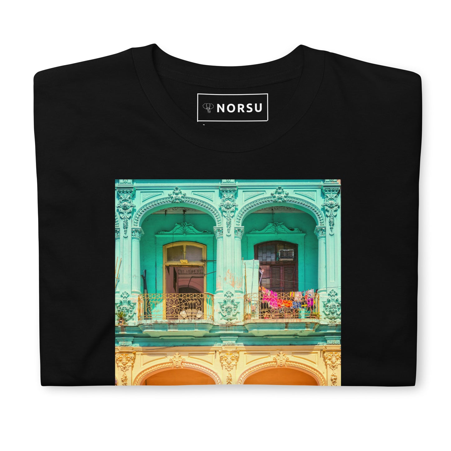 Μαύρο Ανδρικό T-shirt - Αβάνα Κούβα Αμάξι Αντίκα