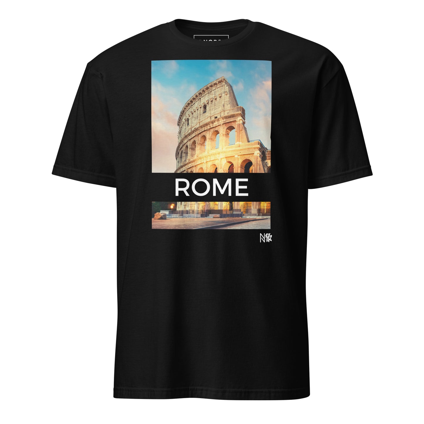 Μαύρο Ανδρικό T-shirt - Ρώμη Κολοσσαίο