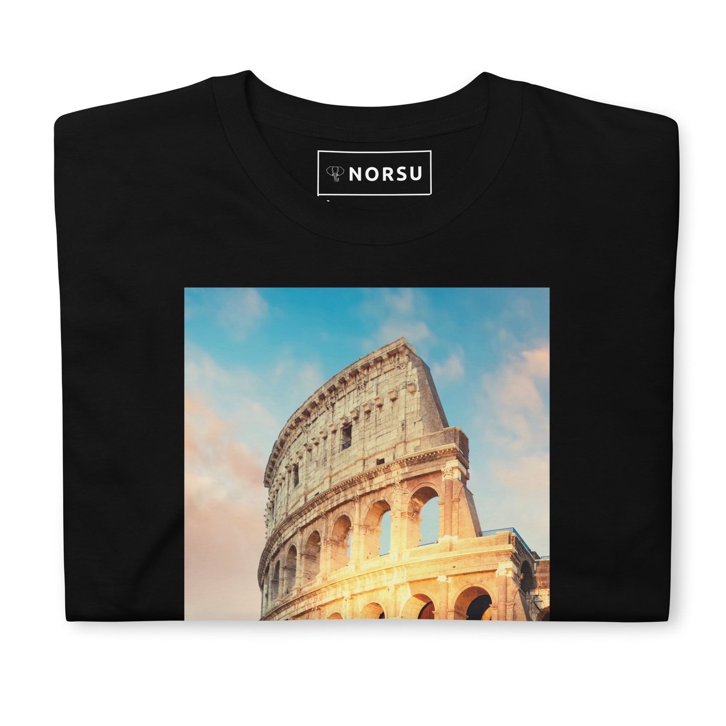 Μαύρο Ανδρικό T-shirt - Ρώμη Κολοσσαίο