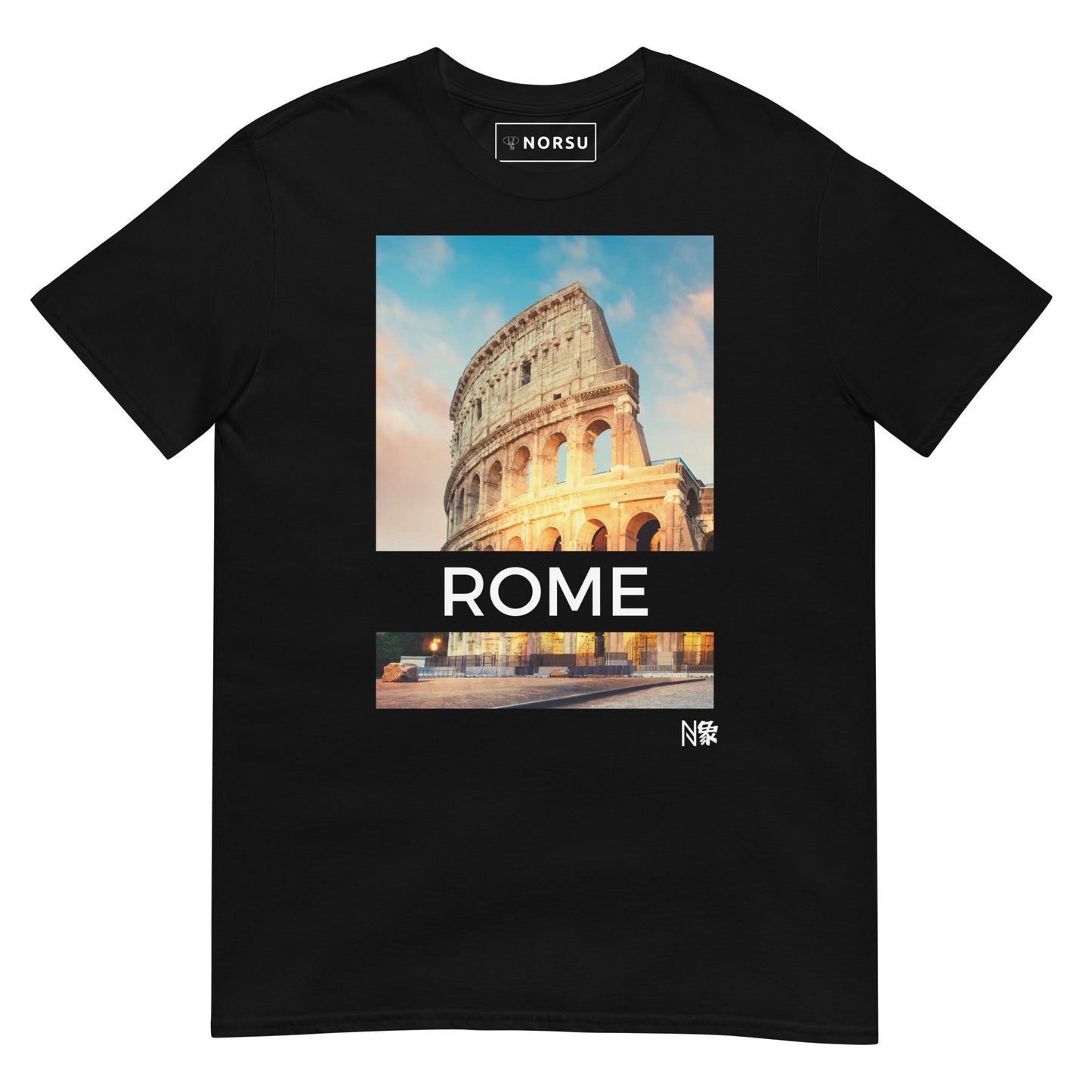 Μαύρο Ανδρικό T-shirt - Ρώμη Κολοσσαίο