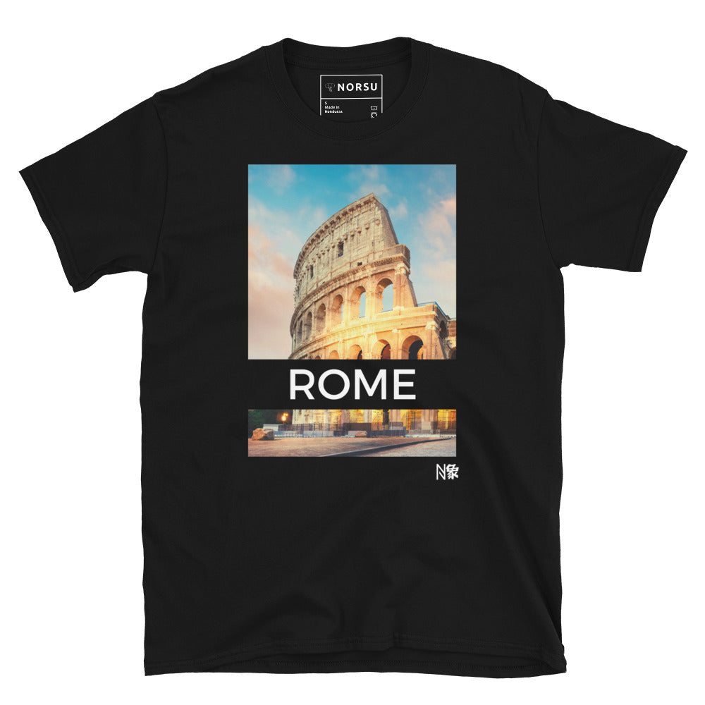 Μαύρο Ανδρικό T-shirt - Ρώμη Κολοσσαίο