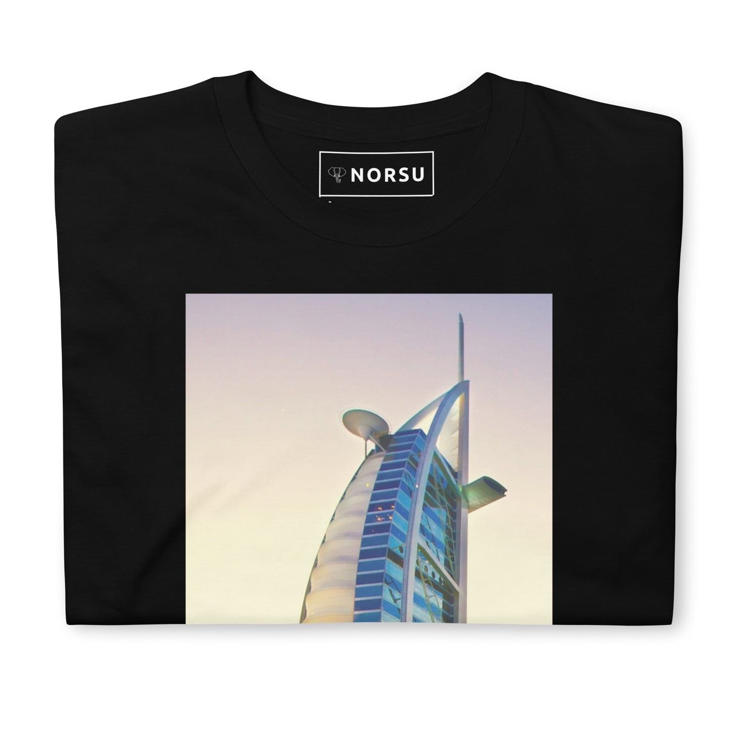 Μαύρο Ανδρικό T-shirt - Ντουμπάι Burj Al Arab