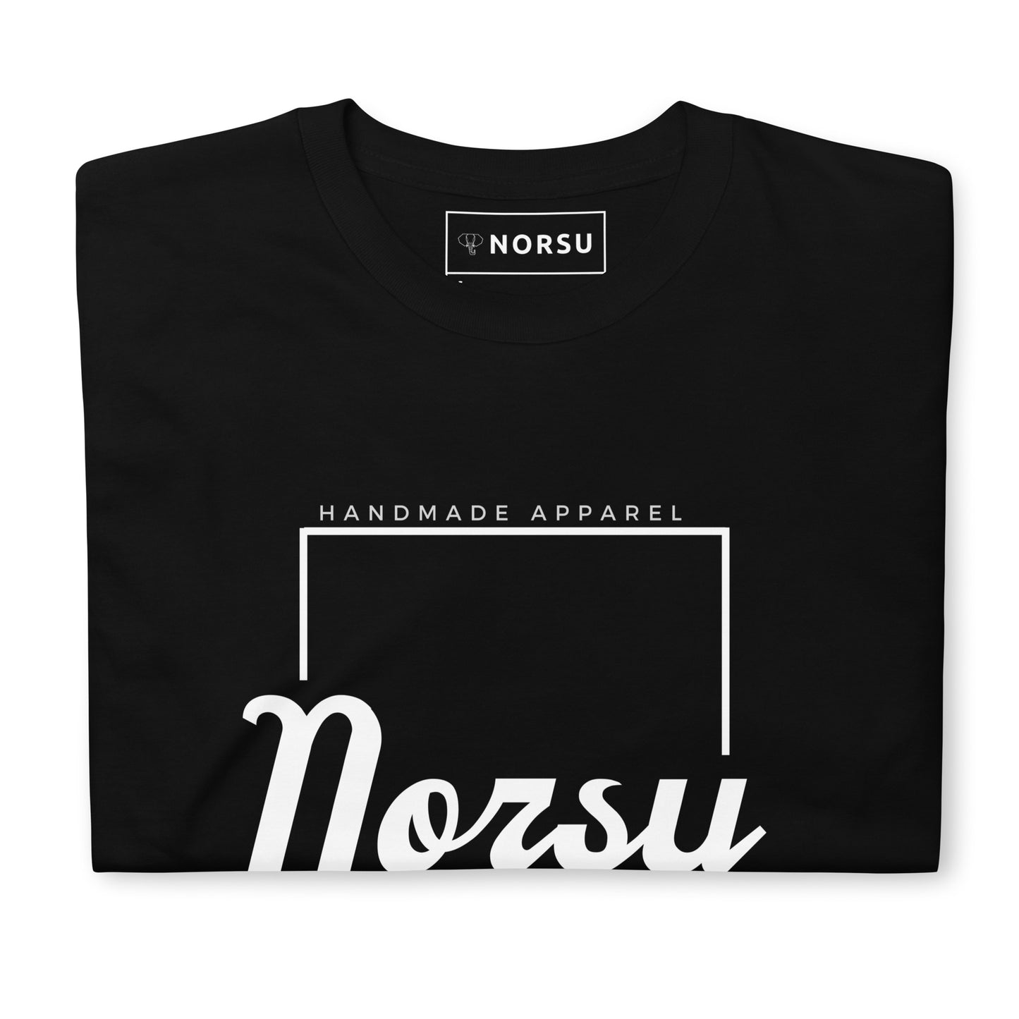 Μαύρο Ανδρικό T-shirt - Norsu Λευκό Πλαίσιο