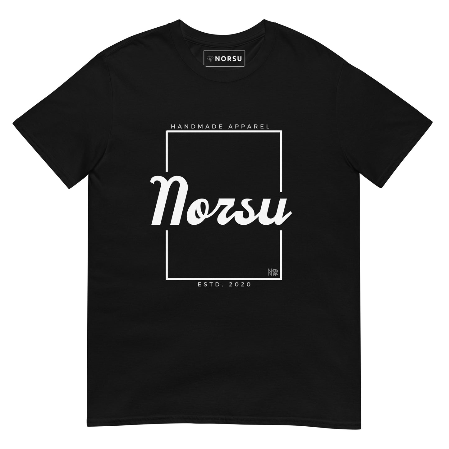 Μαύρο Ανδρικό T-shirt - Norsu Λευκό Πλαίσιο
