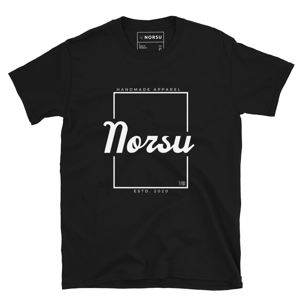 Μαύρο Ανδρικό T-shirt - Norsu Λευκό Πλαίσιο