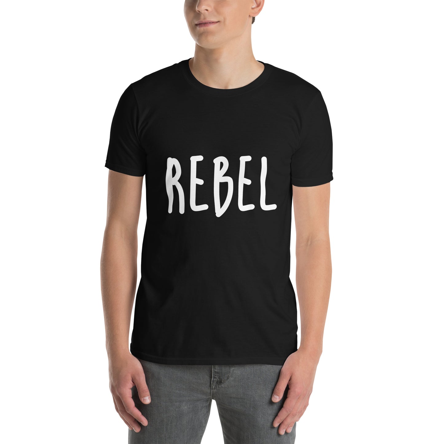 Μαύρο Ανδρικό T-shirt - Rebel
