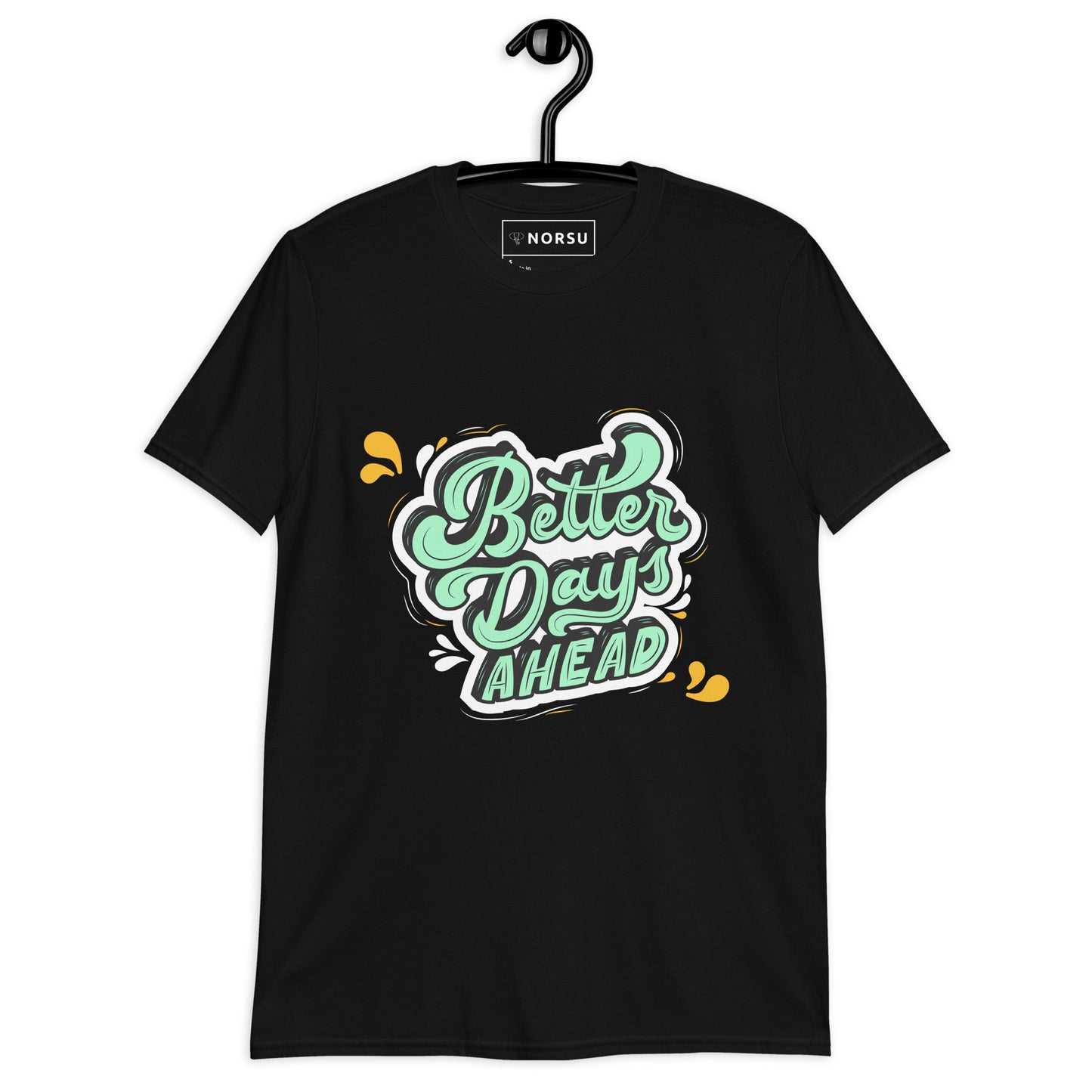 Μαύρο Ανδρικό T-shirt - Better Days Ahead Graffiti
