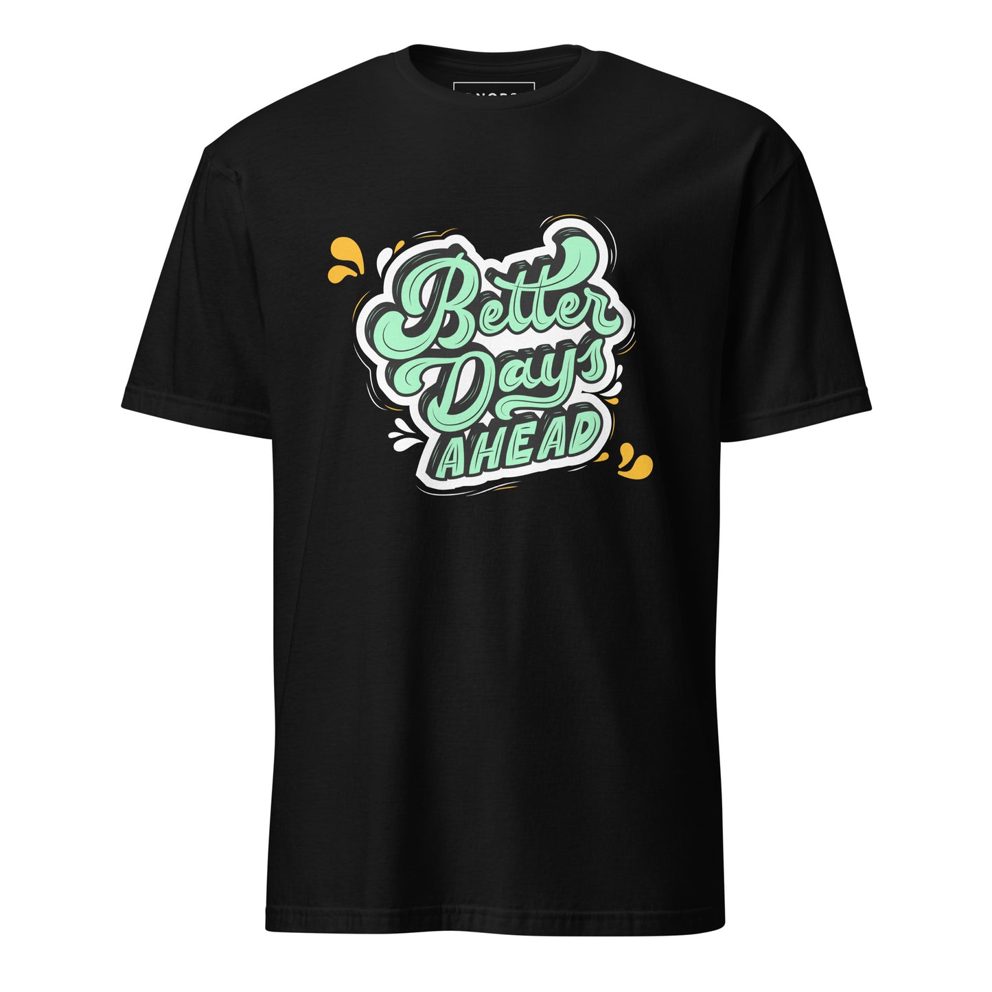 Μαύρο Ανδρικό T-shirt - Better Days Ahead Graffiti