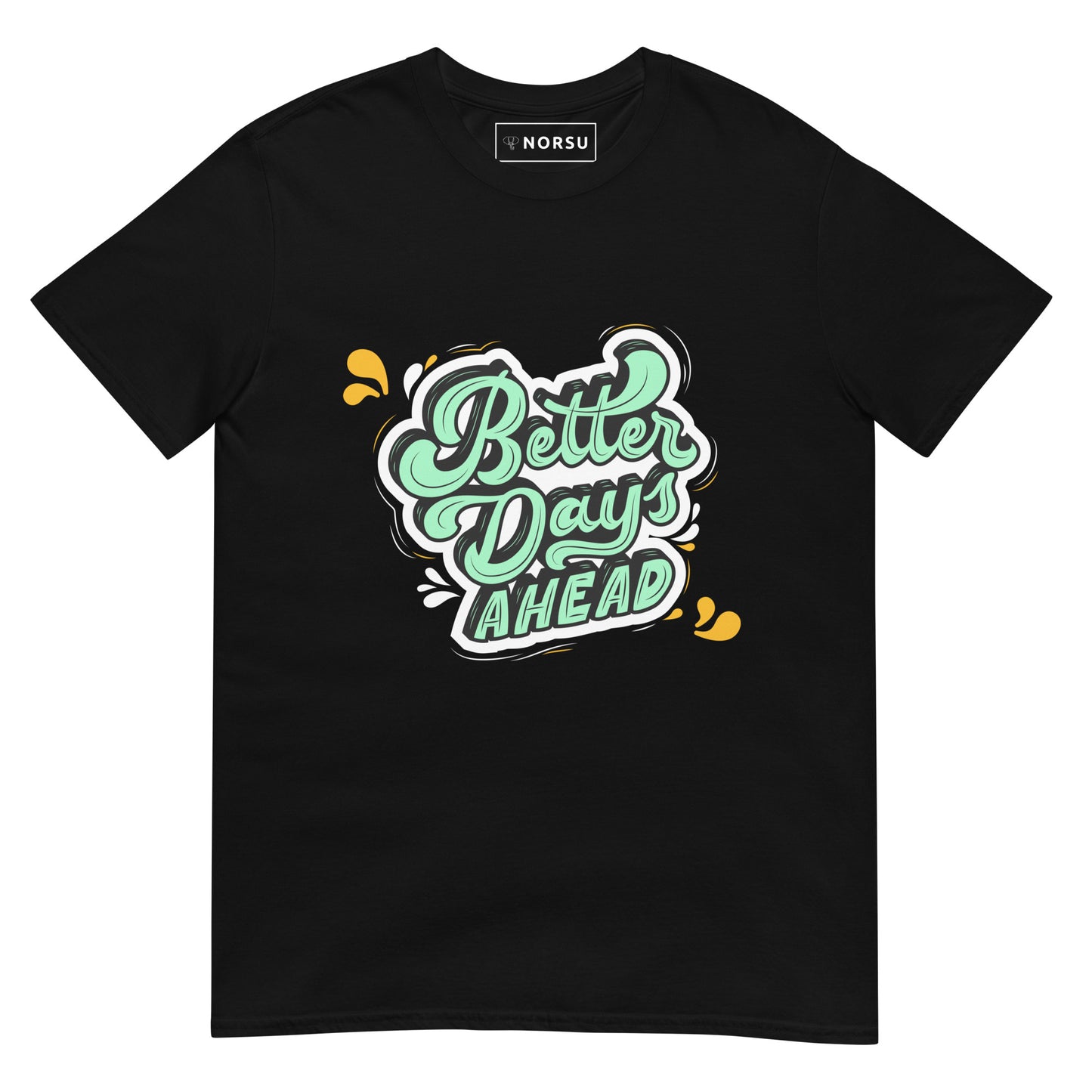 Μαύρο Ανδρικό T-shirt - Better Days Ahead Graffiti