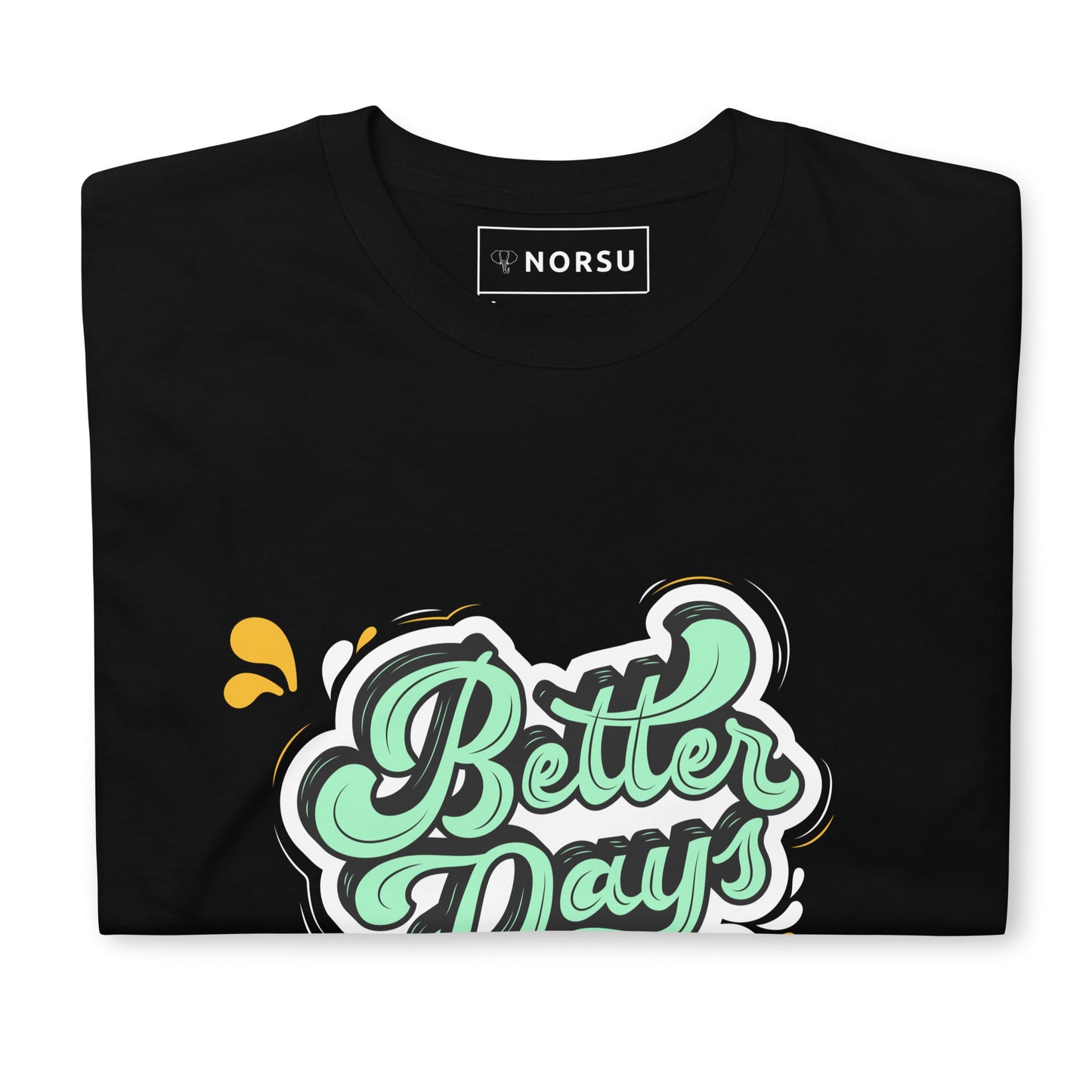 Μαύρο Ανδρικό T-shirt - Better Days Ahead Graffiti