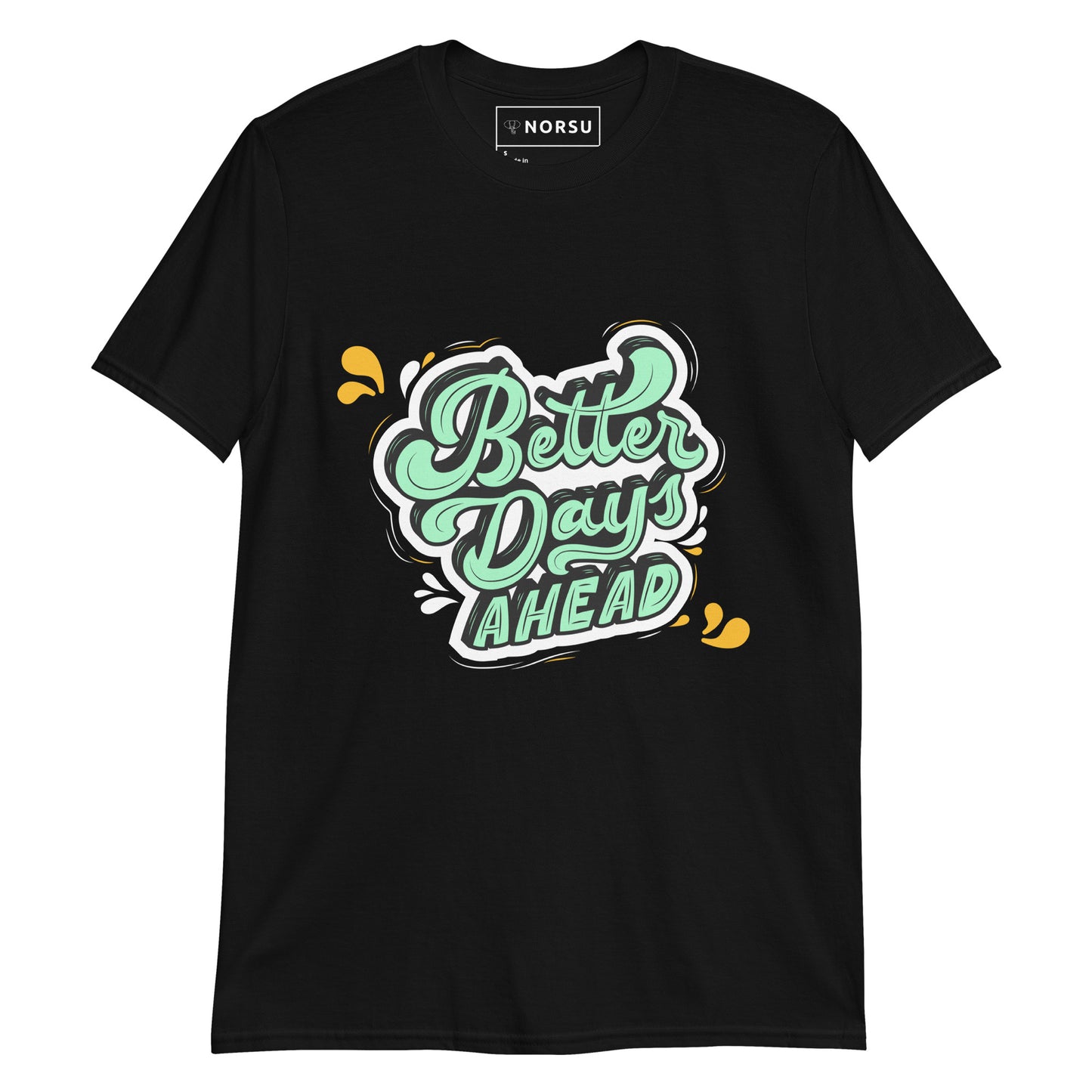 Μαύρο Ανδρικό T-shirt - Better Days Ahead Graffiti