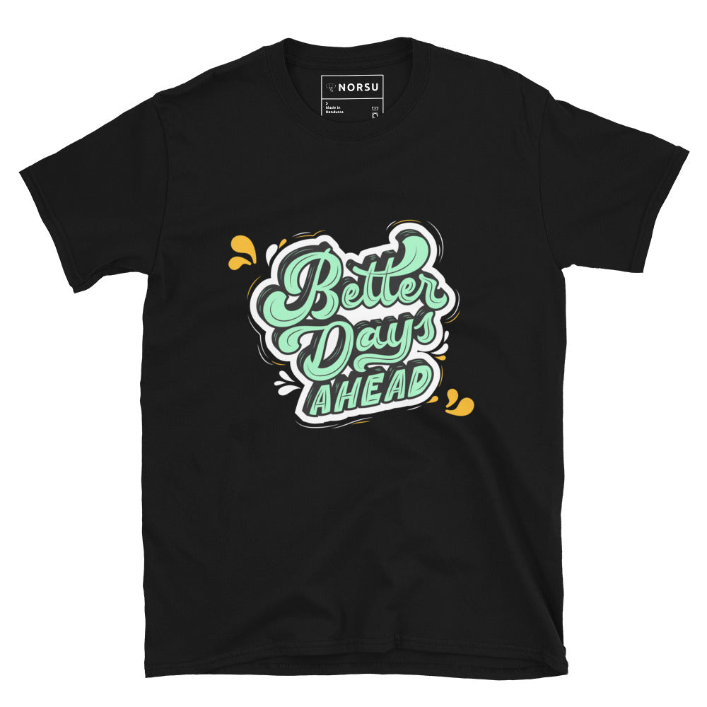 Μαύρο Ανδρικό T-shirt - Better Days Ahead Graffiti