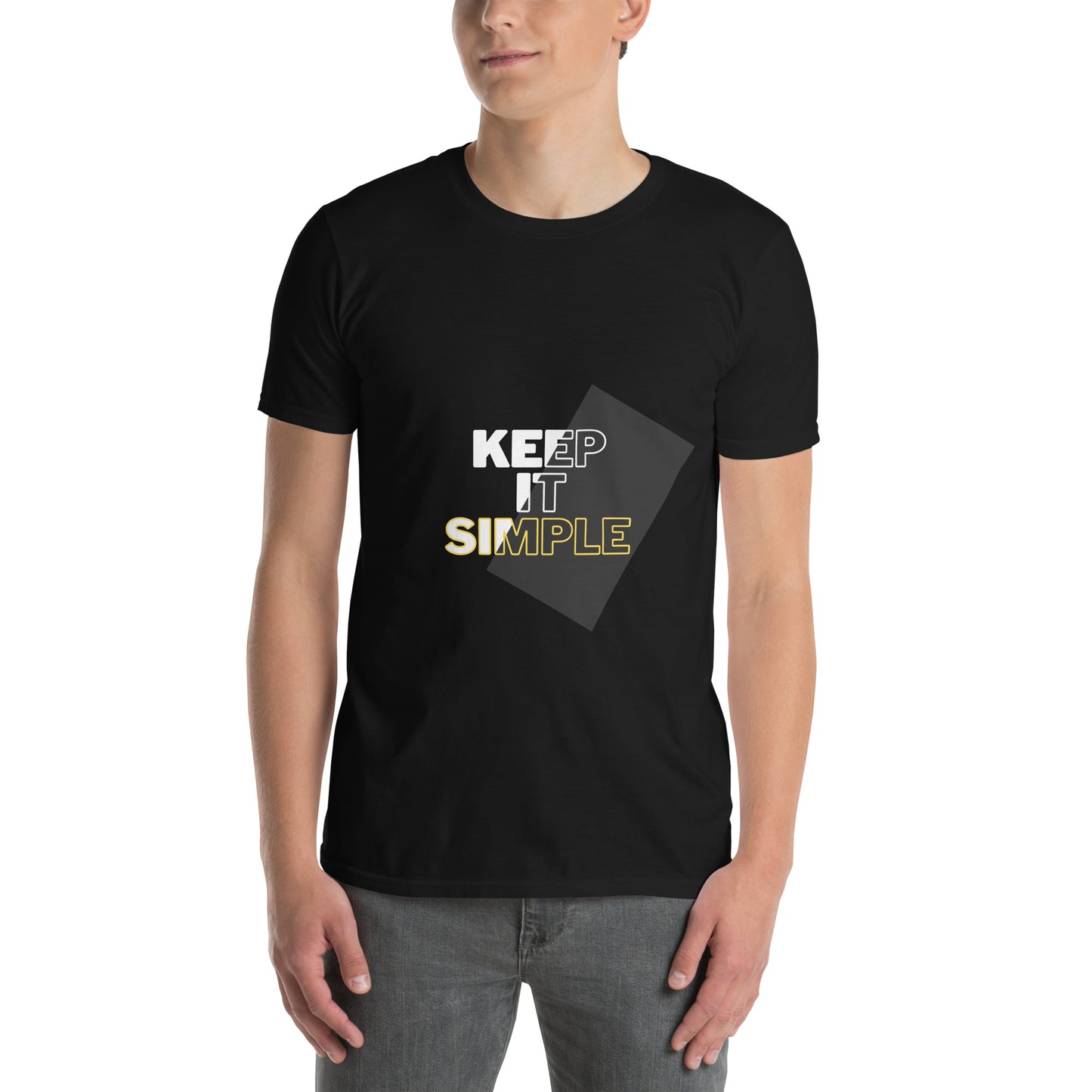 Μαύρο Ανδρικό T-shirt - Keep it simple