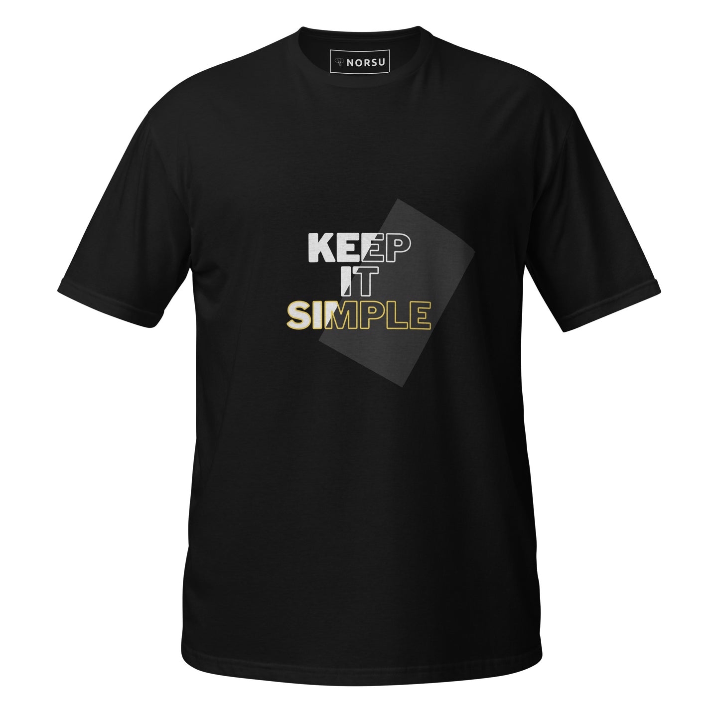Μαύρο Ανδρικό T-shirt - Keep it simple