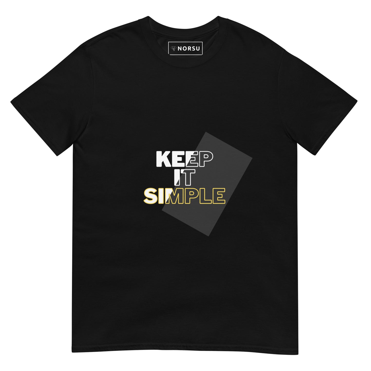 Μαύρο Ανδρικό T-shirt - Keep it simple