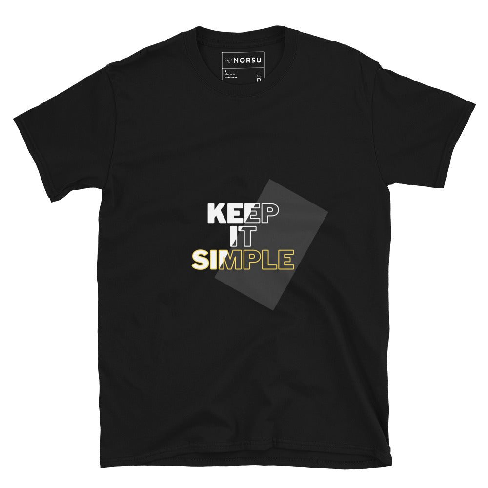 Μαύρο Ανδρικό T-shirt - Keep it simple