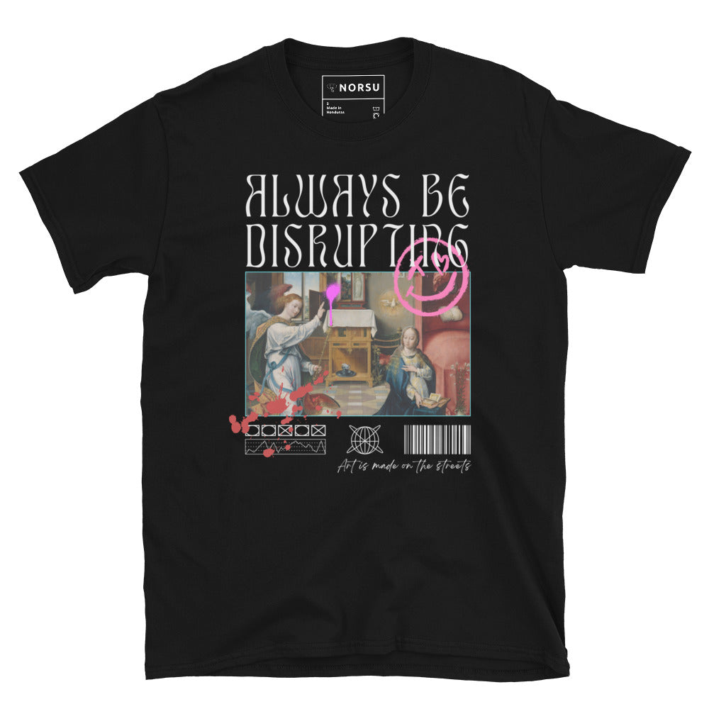 Μαύρο Ανδρικό T-shirt - Always Be Disrupting