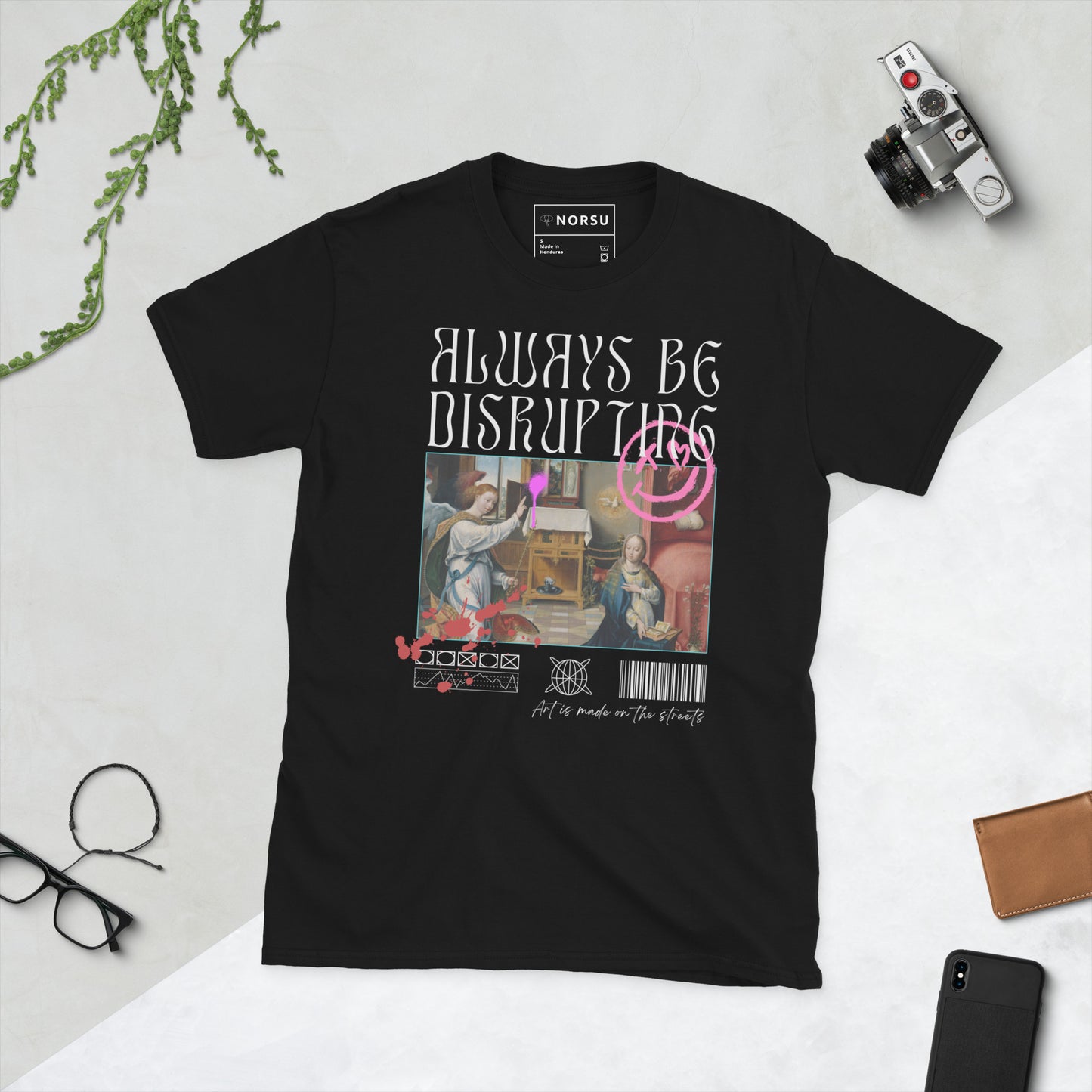 Μαύρο Ανδρικό T-shirt - Always Be Disrupting